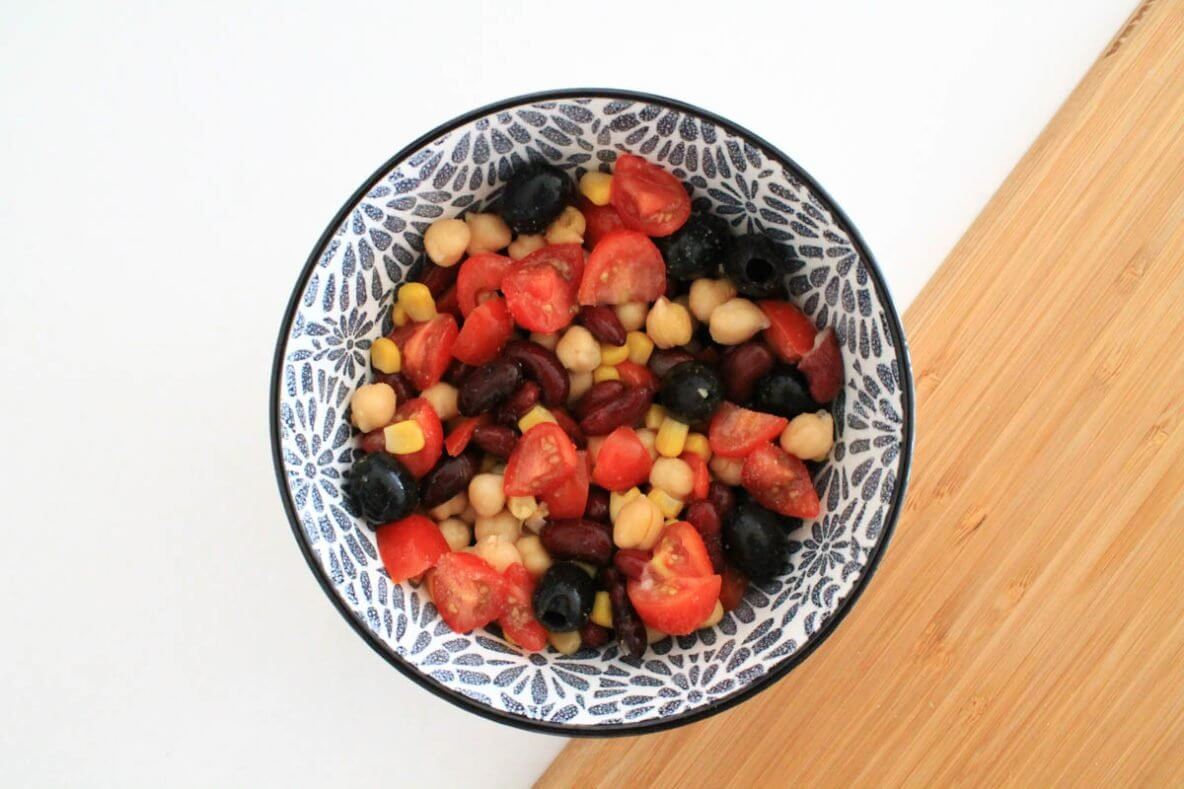 Einfacher Kichererbsensalat (vegan) | paigh | Fair & gemütlich