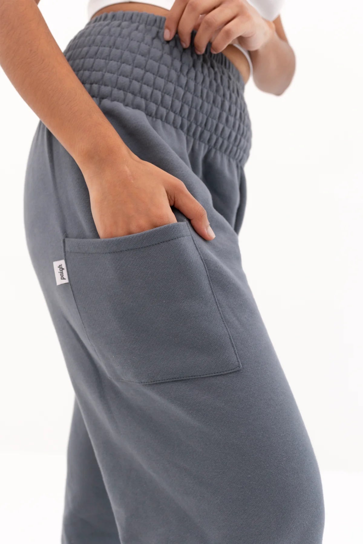 Pantalón harén cálido loungewear antracita