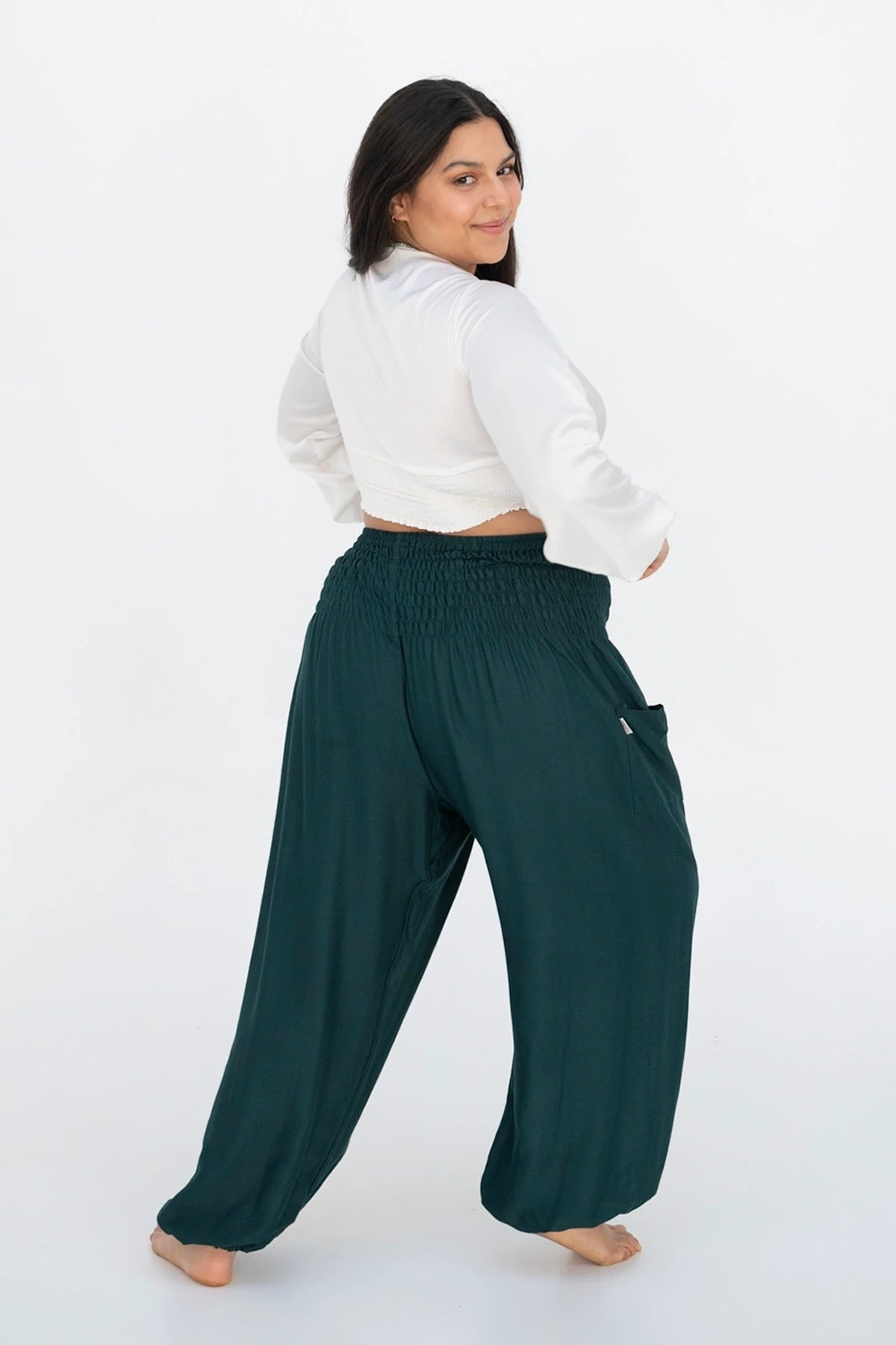 Pantaloni Harem Deep Sea taglie forti