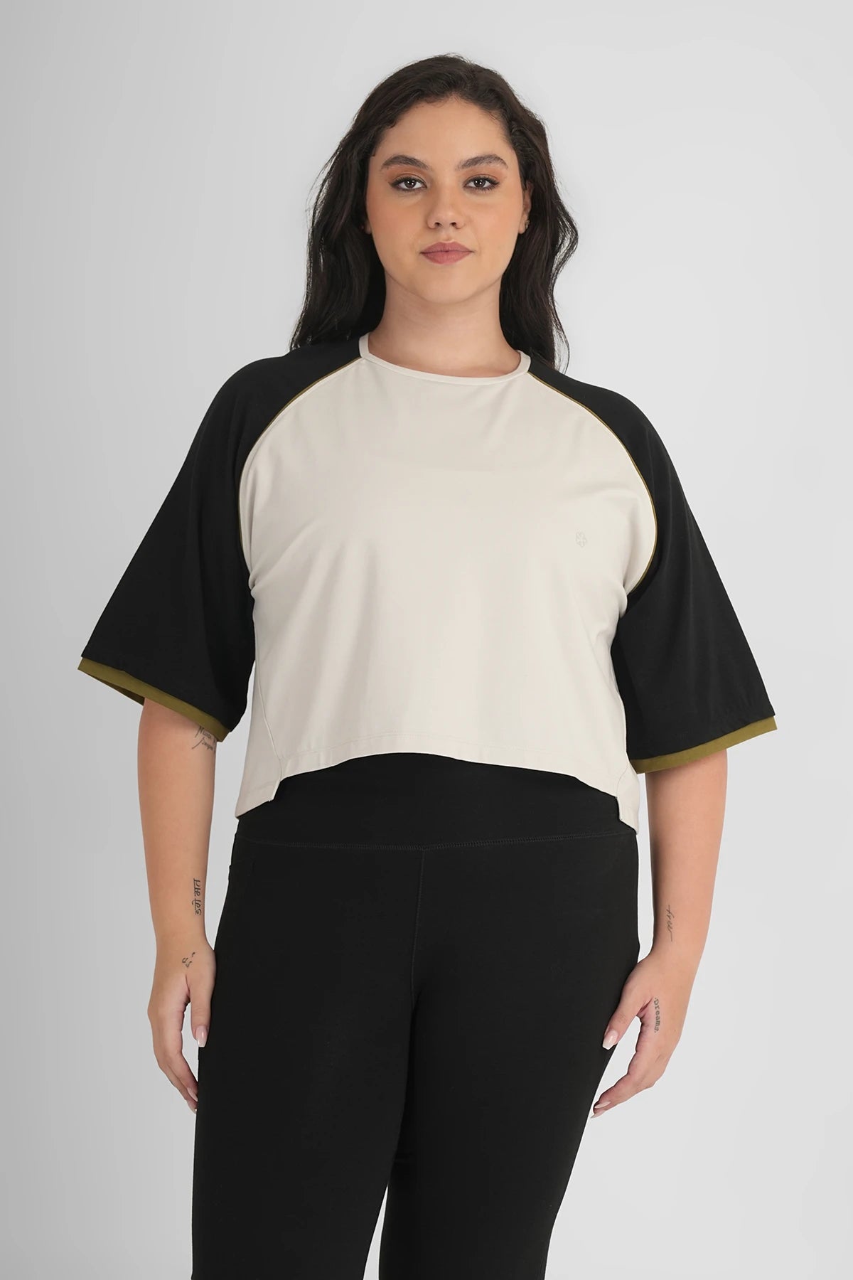 Elope Brat Boxy Tshirt Chalk White