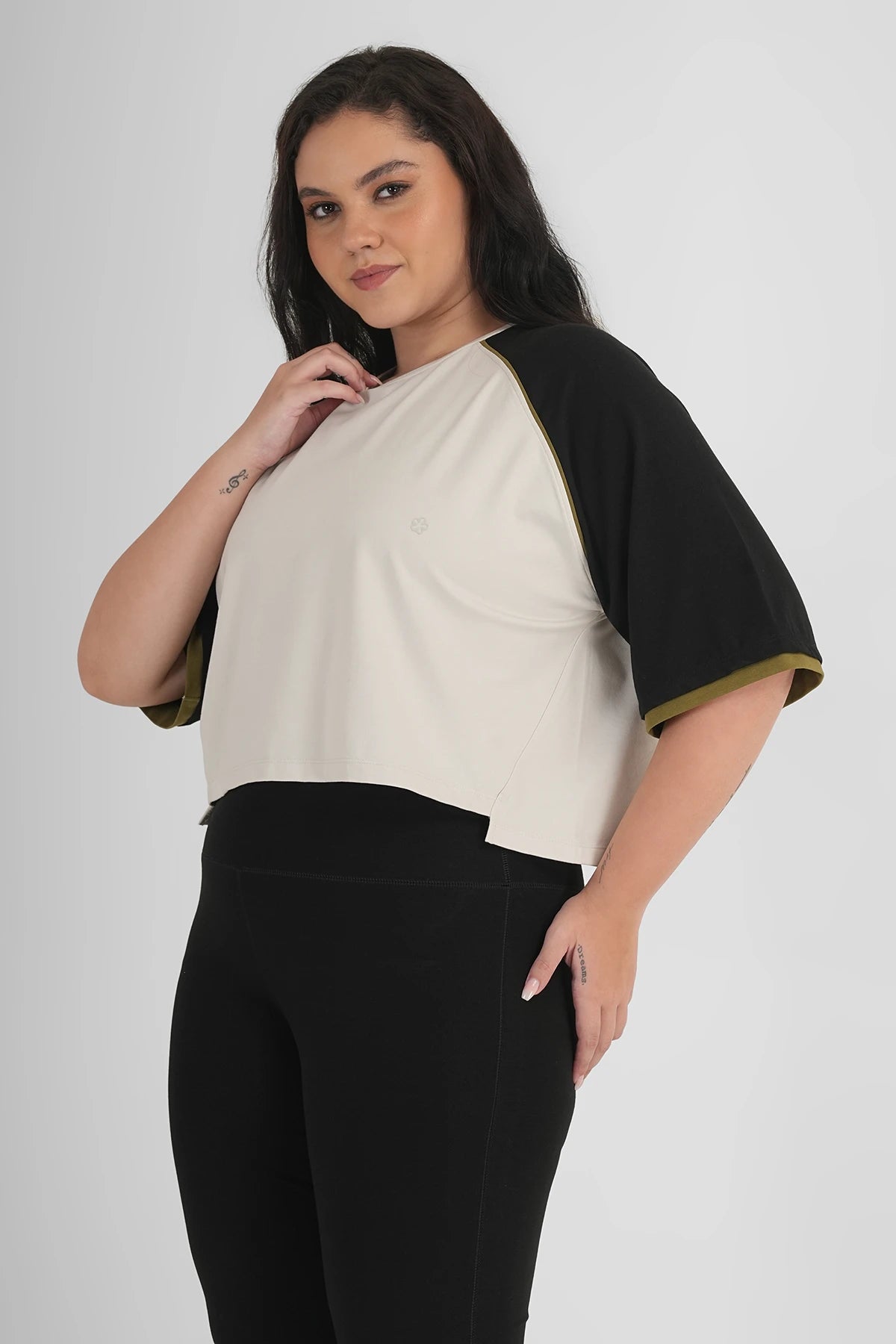 Elope Brat Boxy Tshirt Chalk White