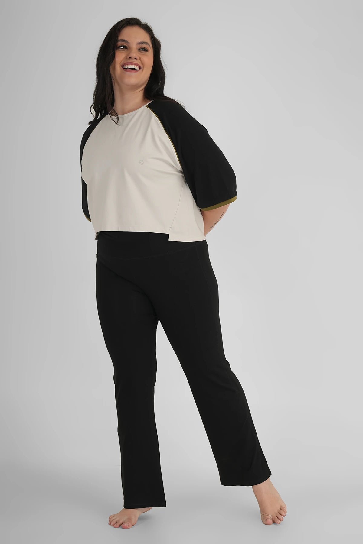 Elope Brat Boxy Tshirt Chalk White