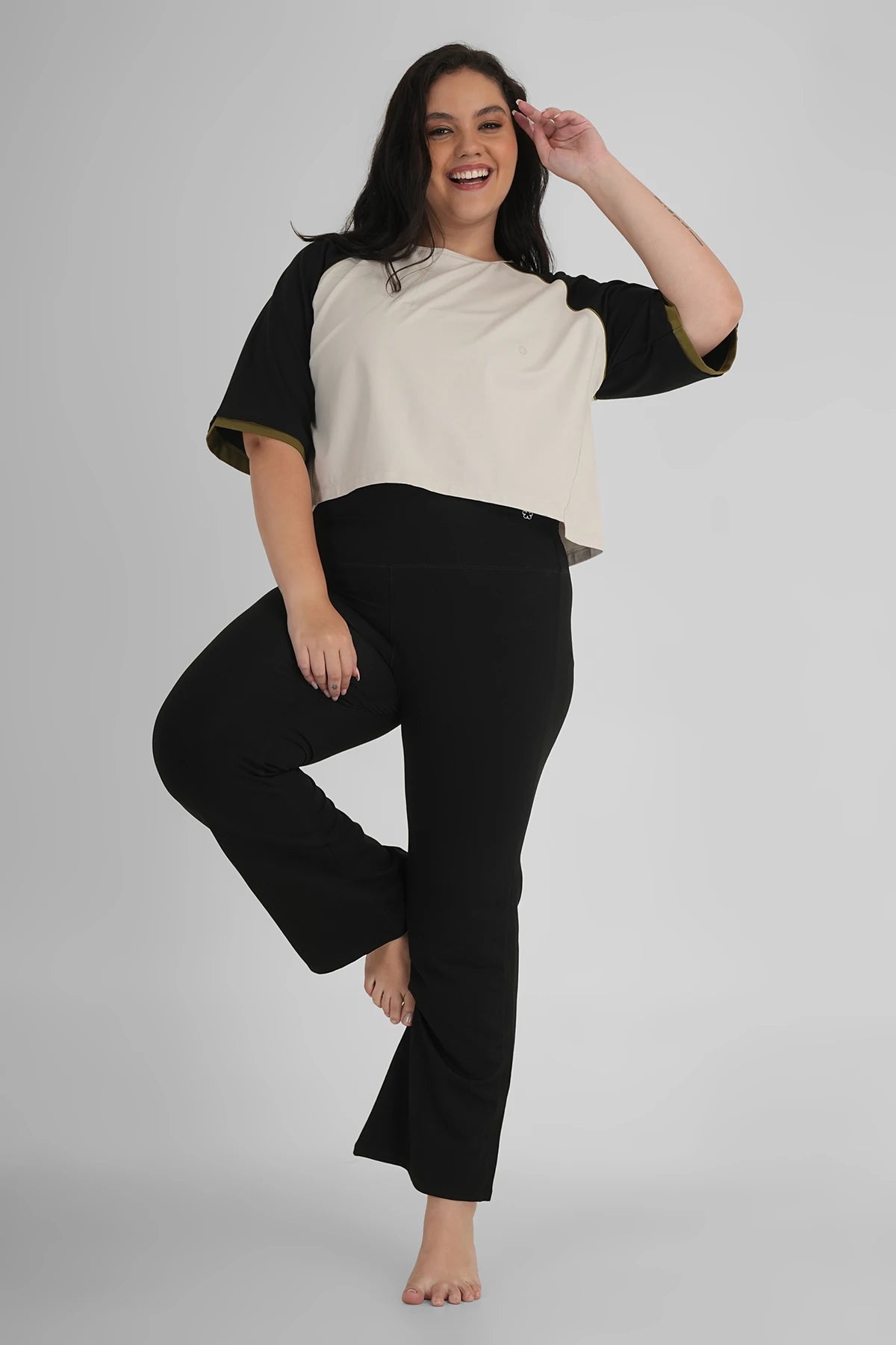 Elope Brat Boxy Tshirt Chalk White