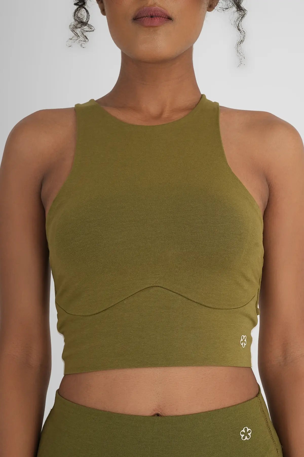 Elope Gala Yoga Bra Top Kelp