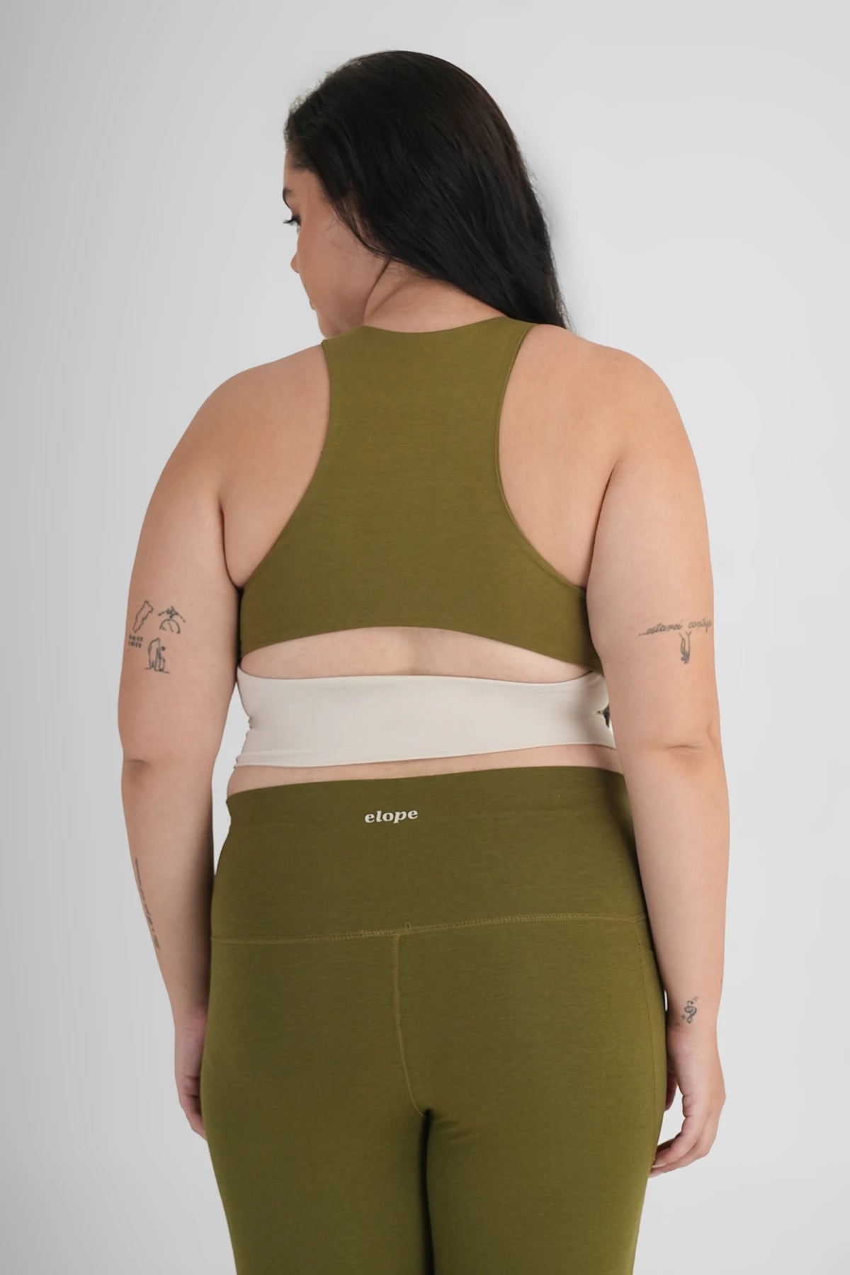 Elope Gala Yoga Bra Top Kelp