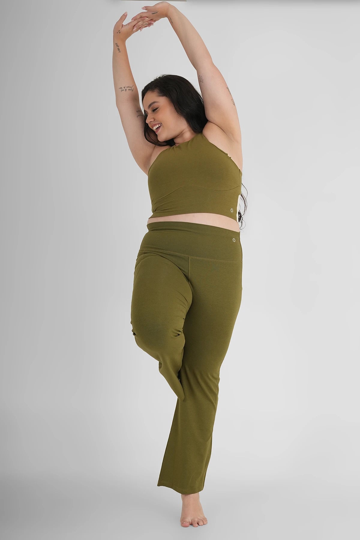 Elope Gala Yoga Bra Top Kelp
