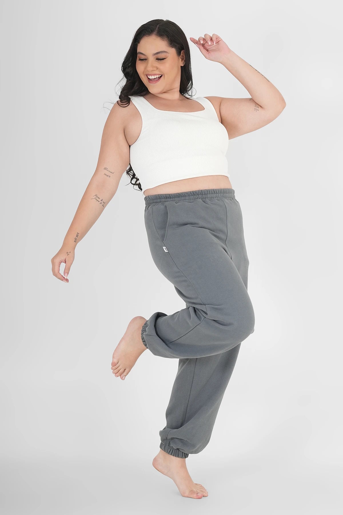 Sweatpants Classic Anthrazit Plus Size