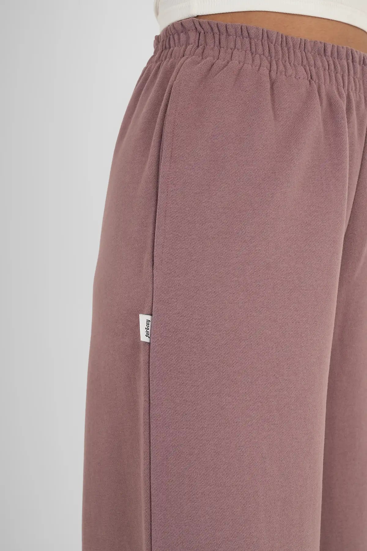 Sweatpants Straight Leg Pflaume