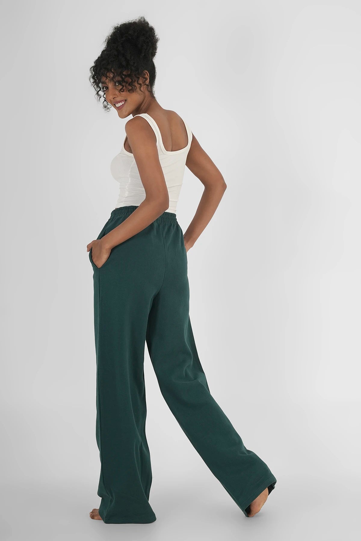 Sweatpants Straight Leg Tiefsee