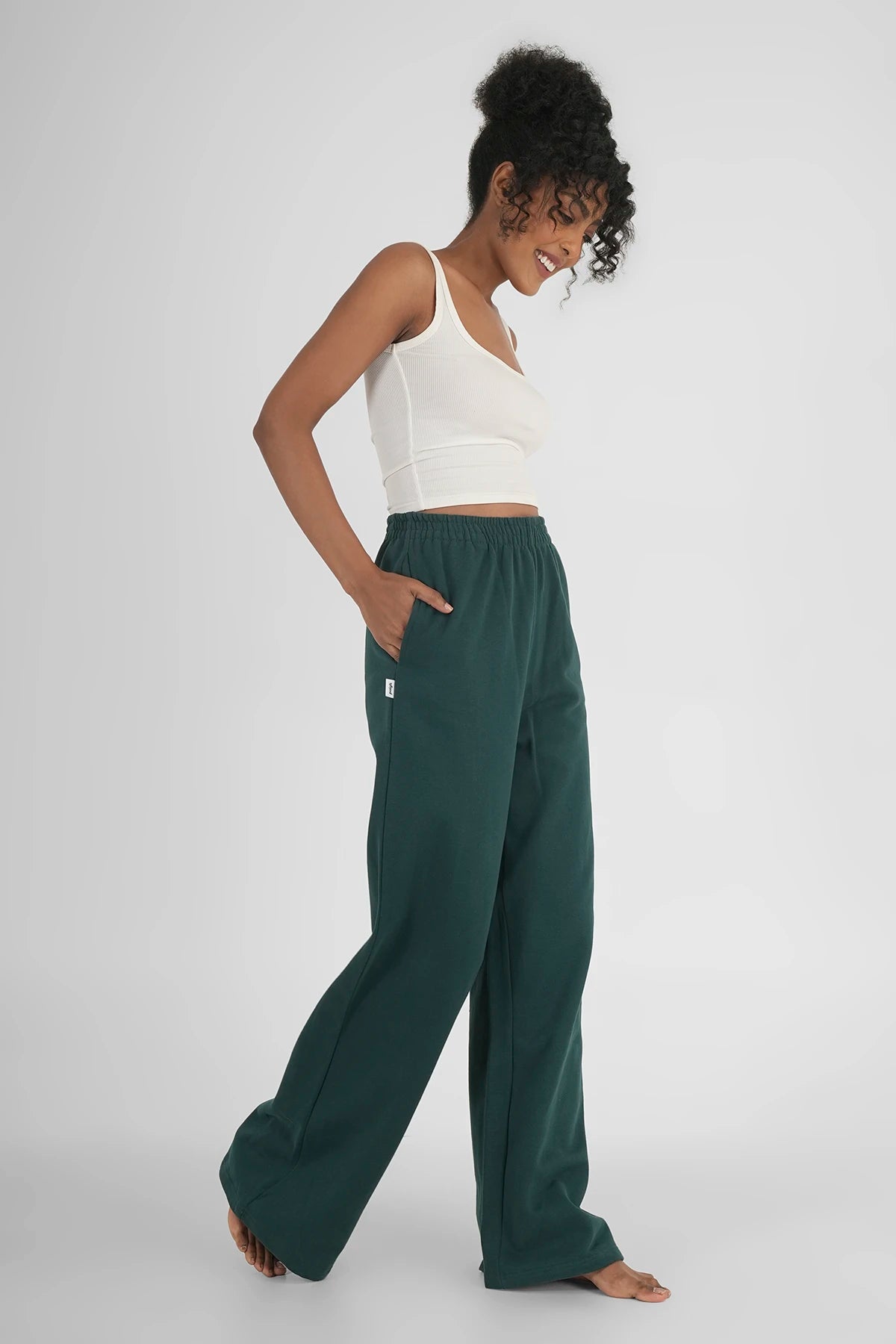 Sweatpants Straight Leg Tiefsee