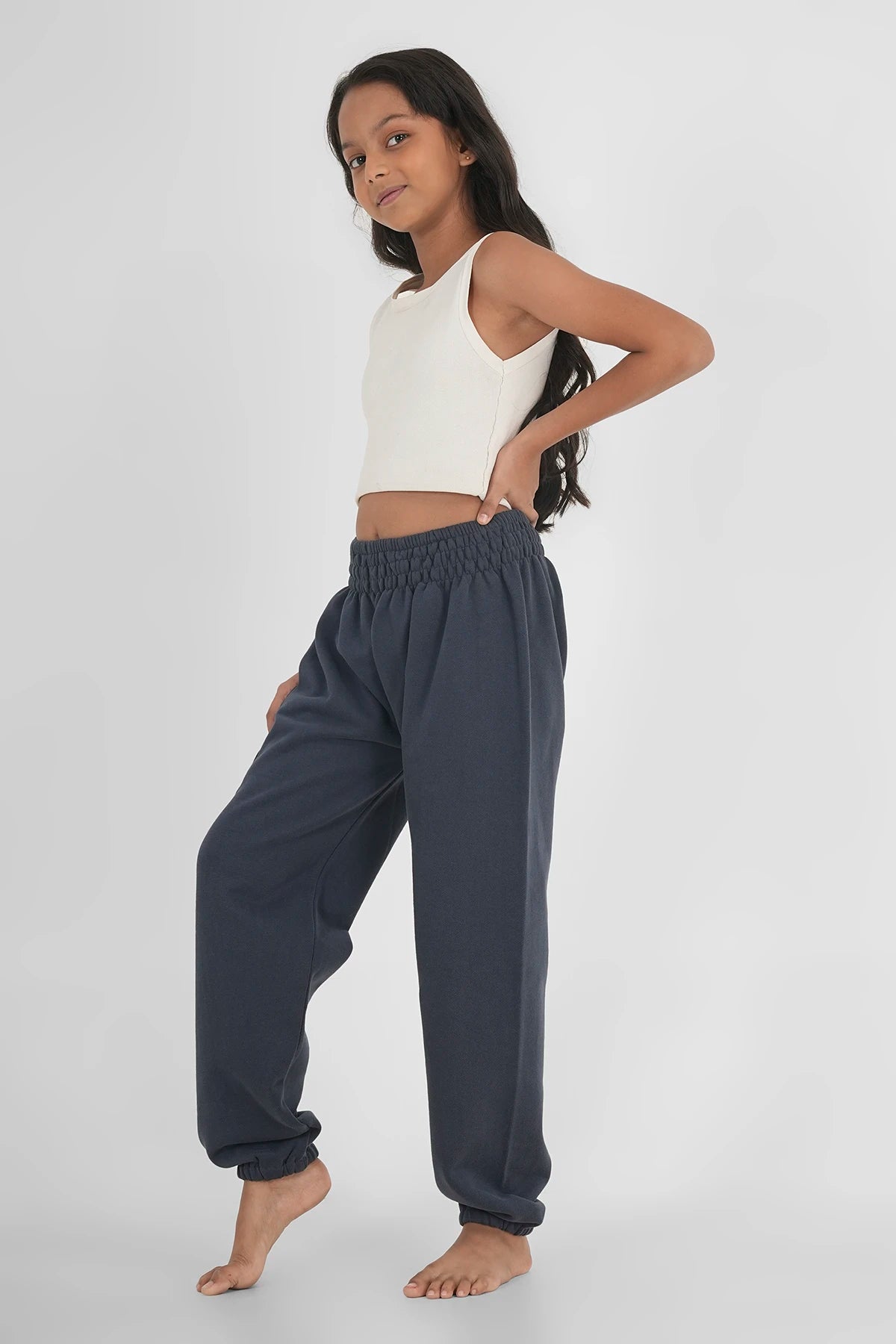 Kinder Warme Haremshose Dunkelblau