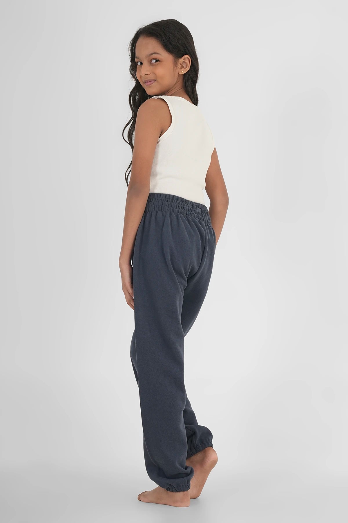 Kinder Warme Haremshose Dunkelblau