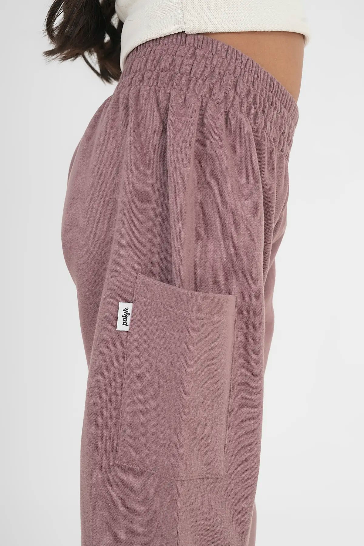 Kinder Warme Haremshose Pflaume