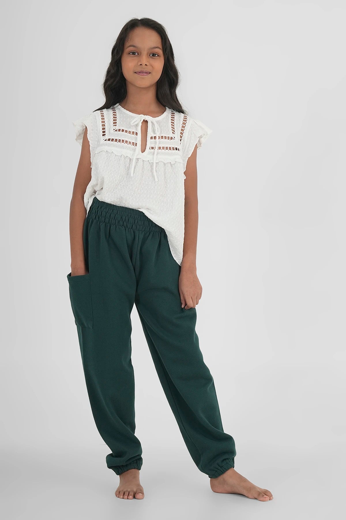 Kinder Warme Haremshose Tiefsee