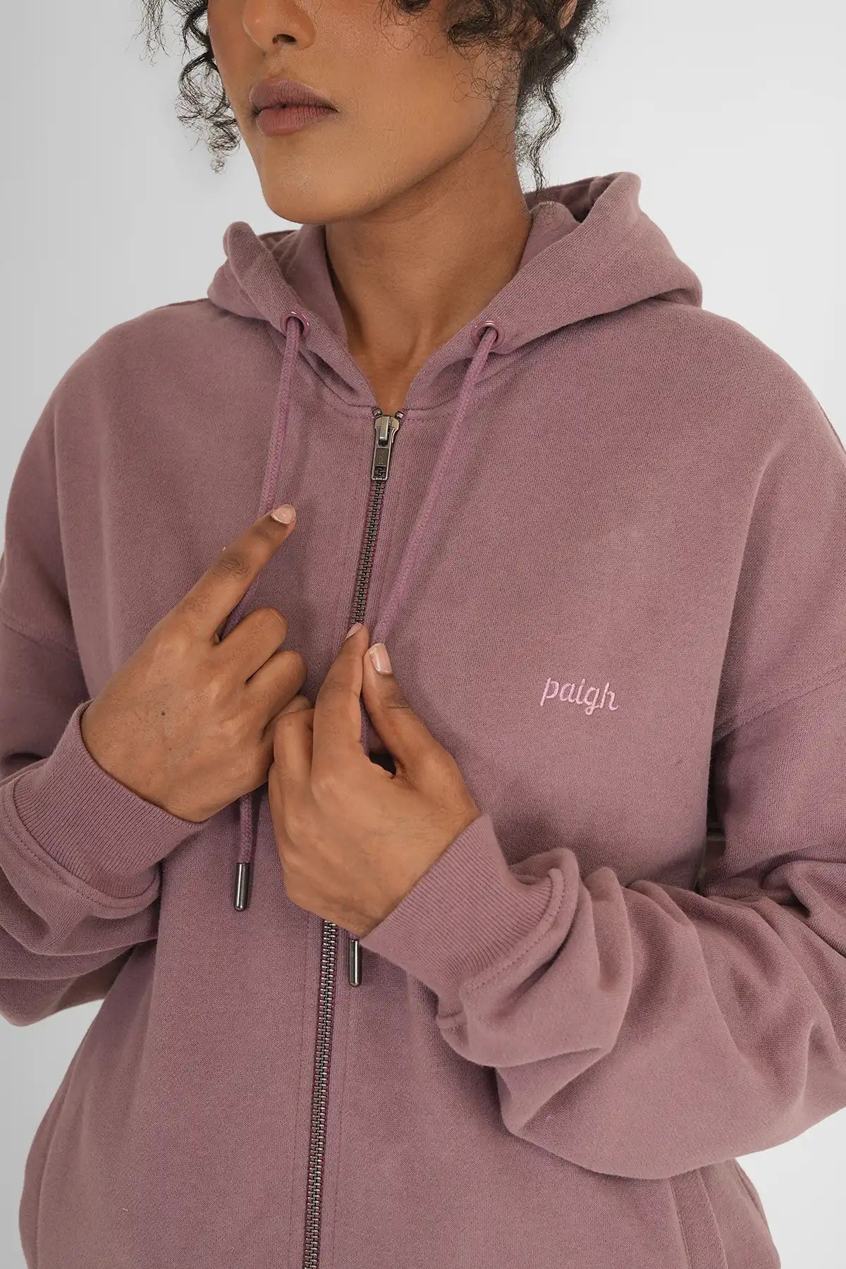 Zip Hoodie Pflaume