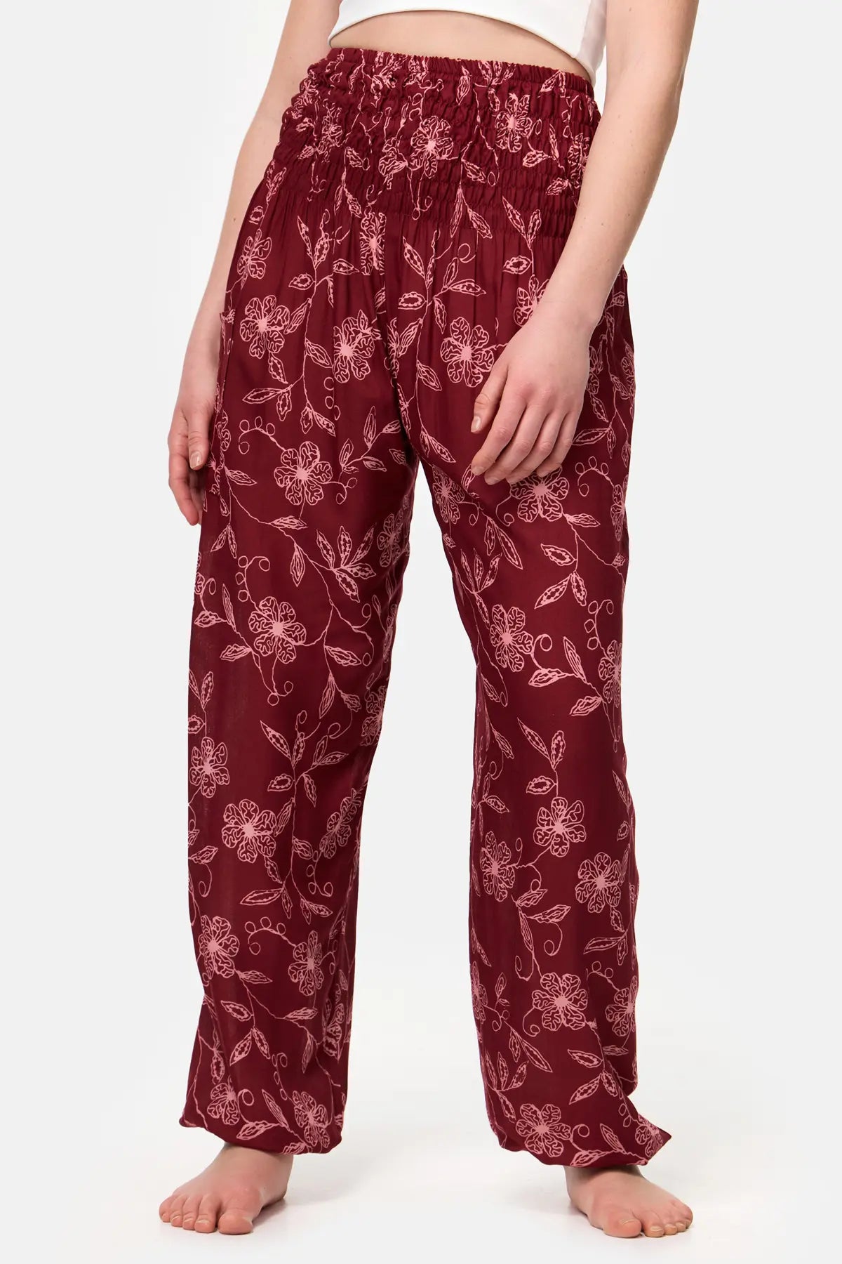 Sarouel fleurs sauvages version courte