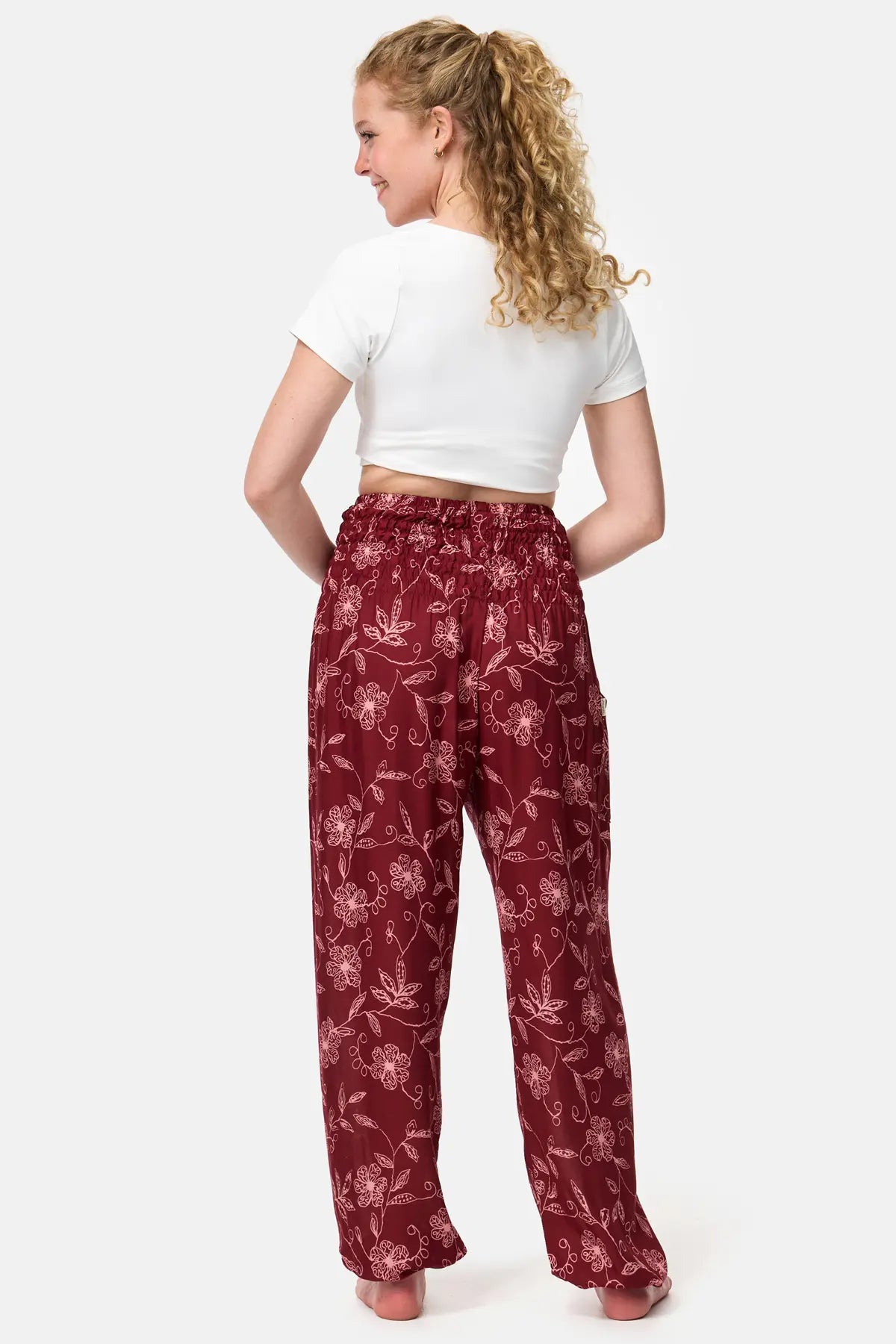 Sarouel fleurs sauvages version courte