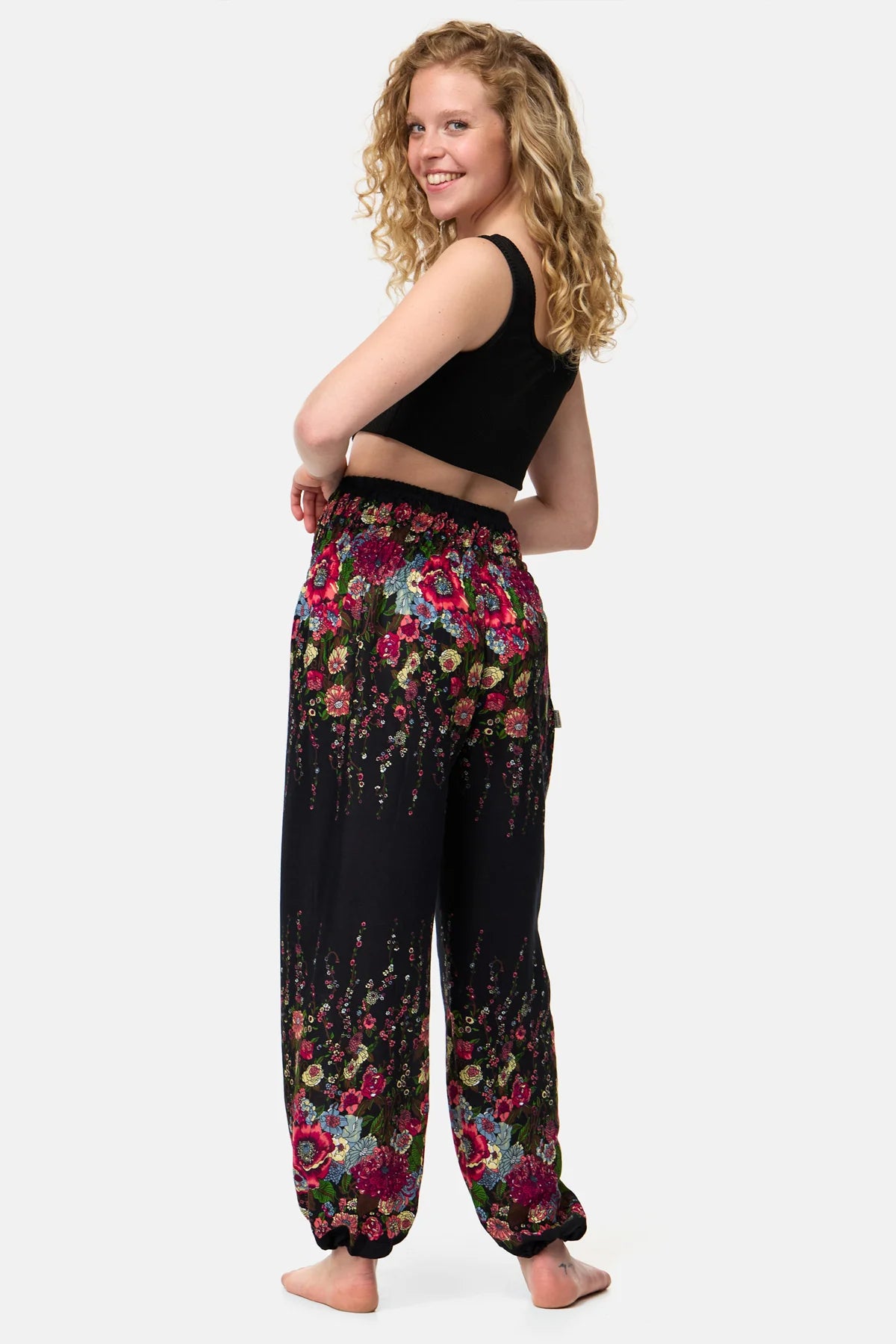 Sarouel splendeur florale tropicale