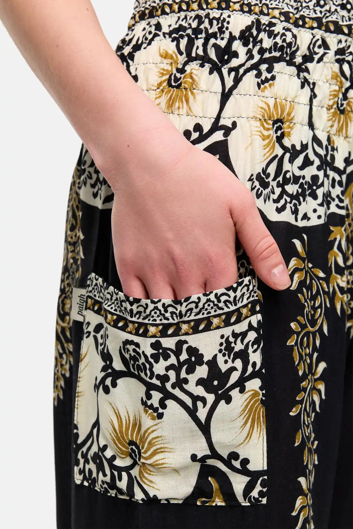 Pantaloni Harem Magnifico Mare di Fiori Versione Lunga