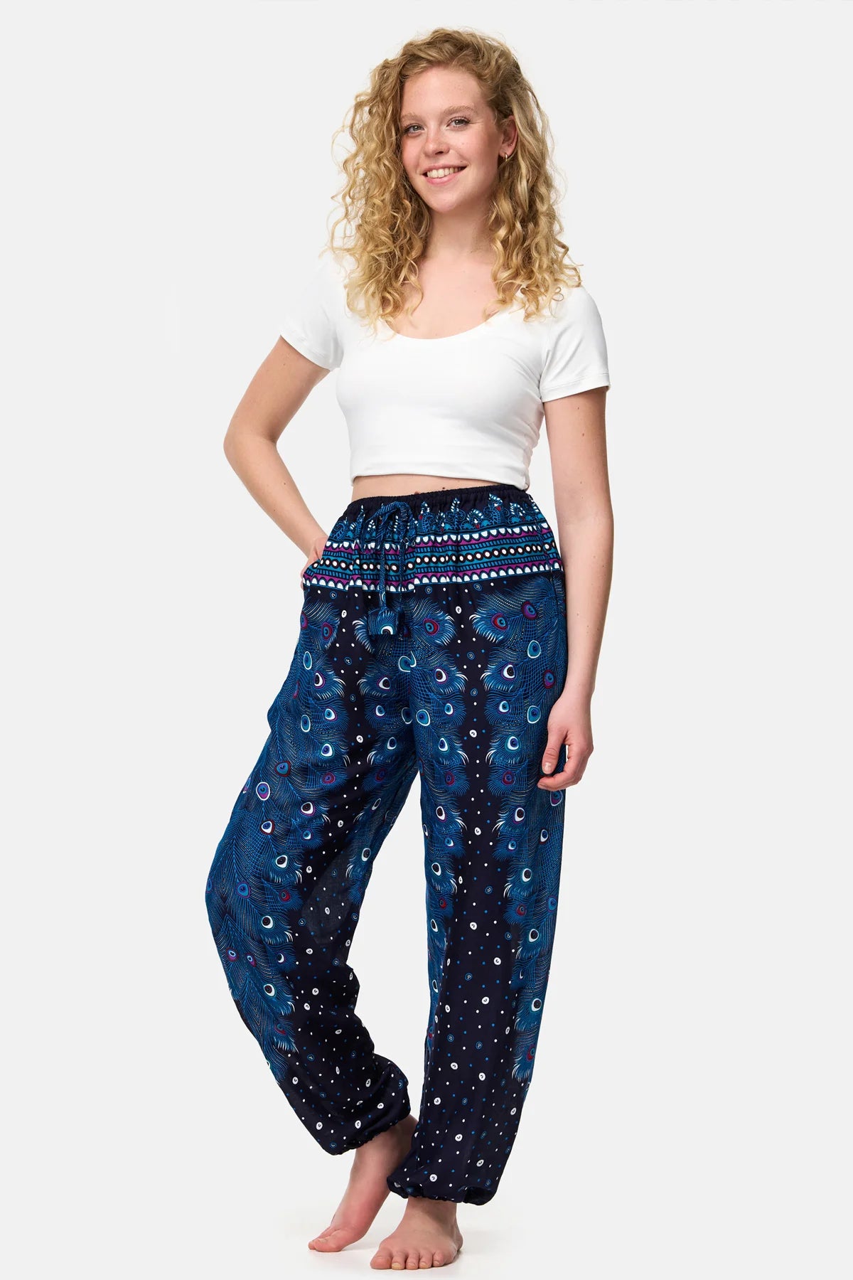 Pantalon Chiller Oeil de Paon Bleu