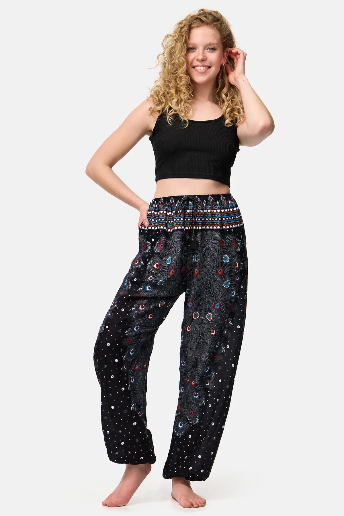 Pantalon Chiller Oeil de Paon Noir