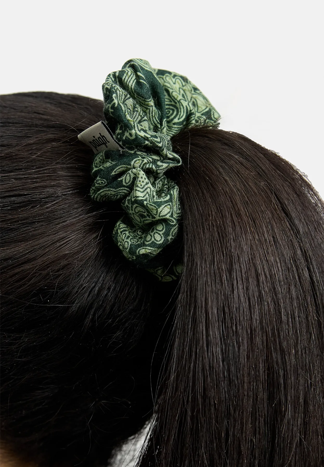 Haargummi Scrunchie Grünes Mandala