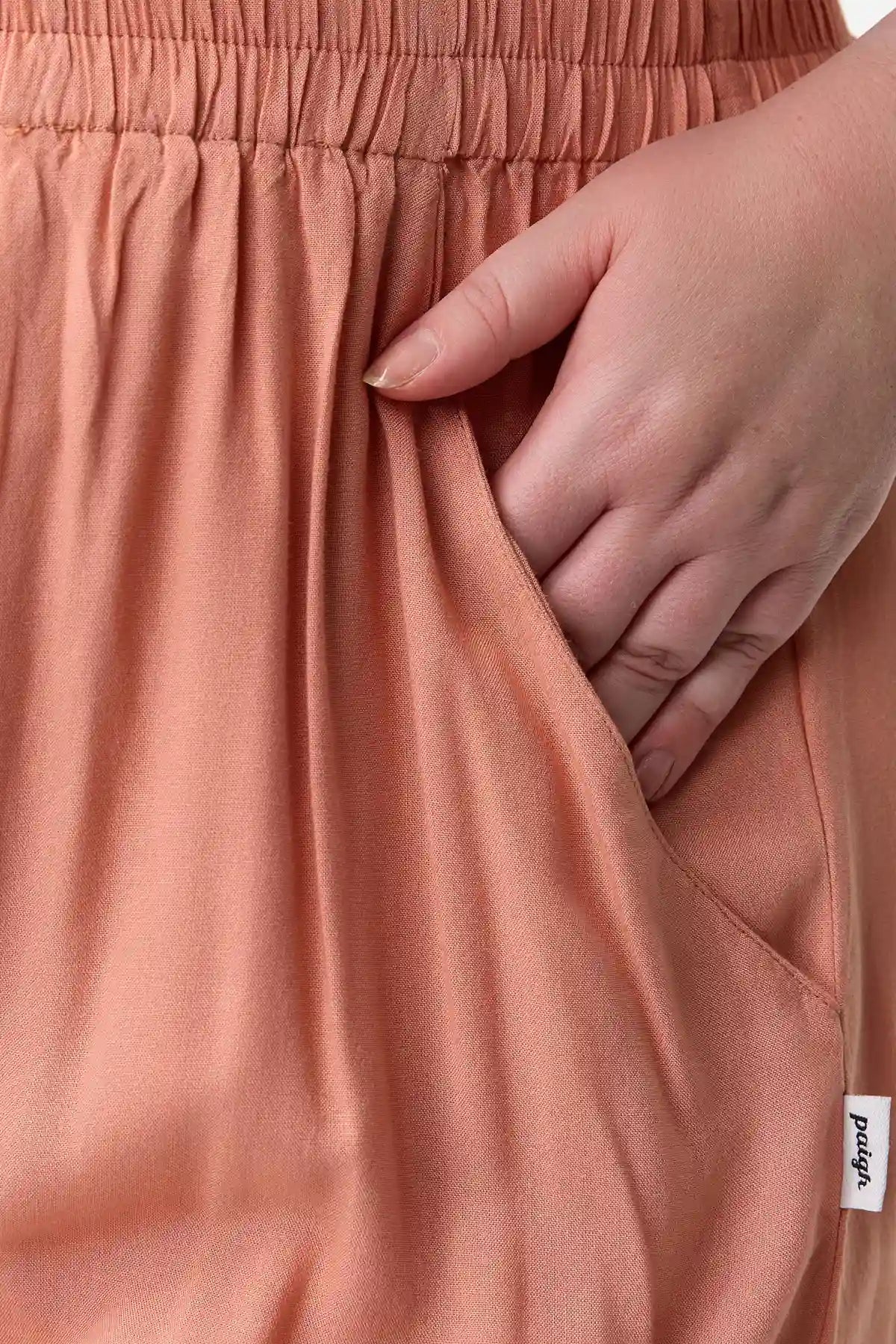 Jupe-culotte Vieux Rose Grande Taille