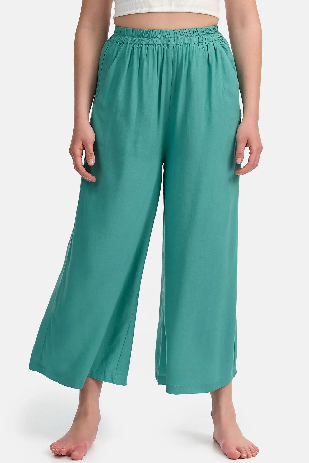 Jupe-culotte vert menthe
