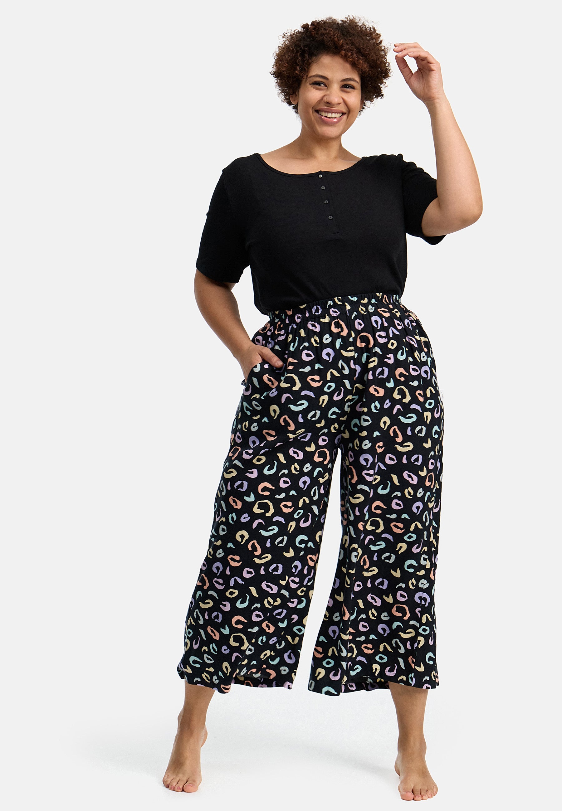 Jupe-culotte Pastel Safari Grande Taille