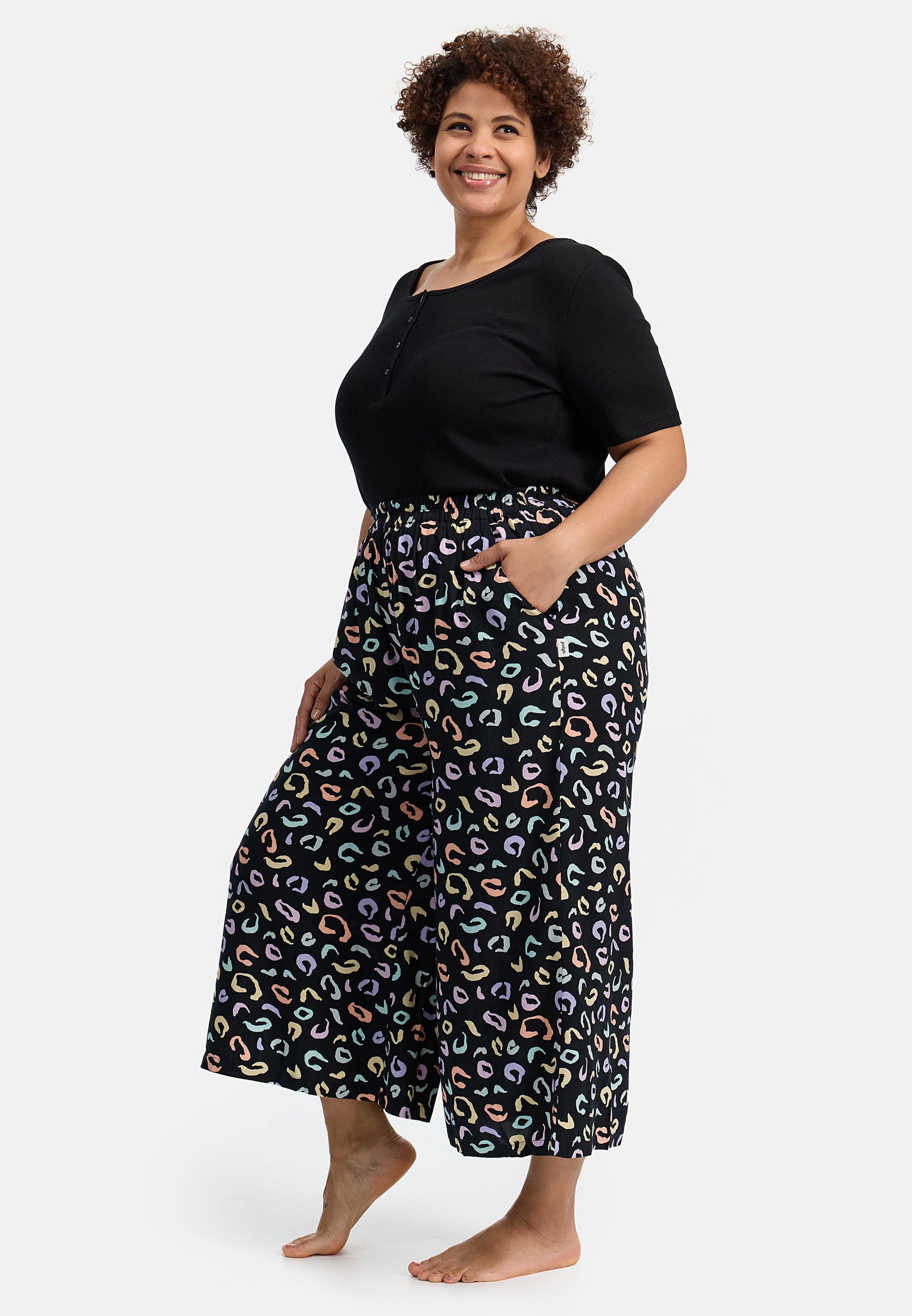 Jupe-culotte Pastel Safari Grande Taille