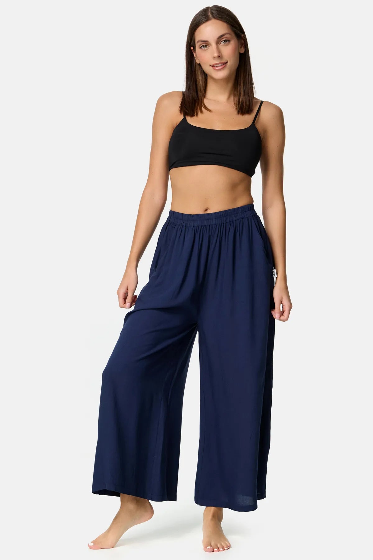 Jupe-culotte bleu foncé