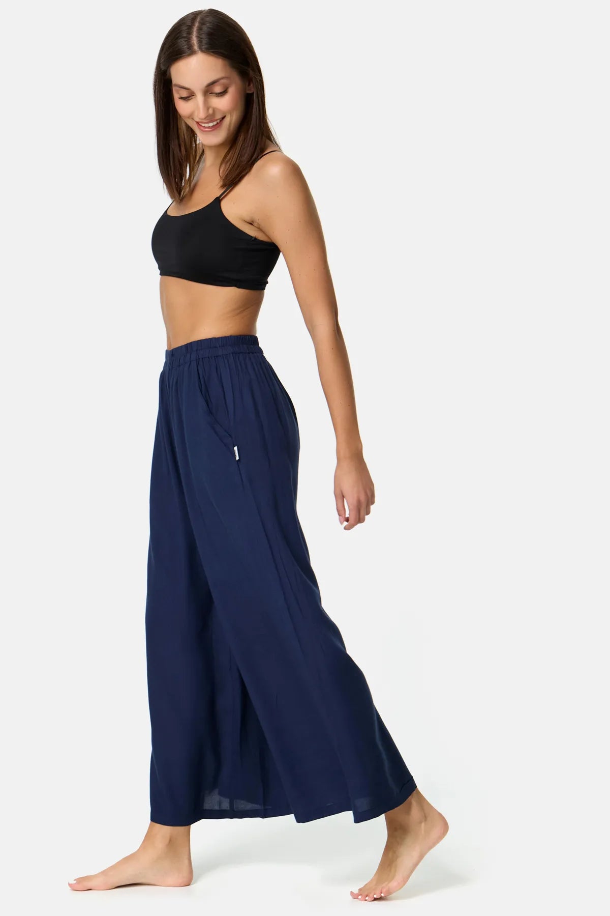Jupe-culotte bleu foncé