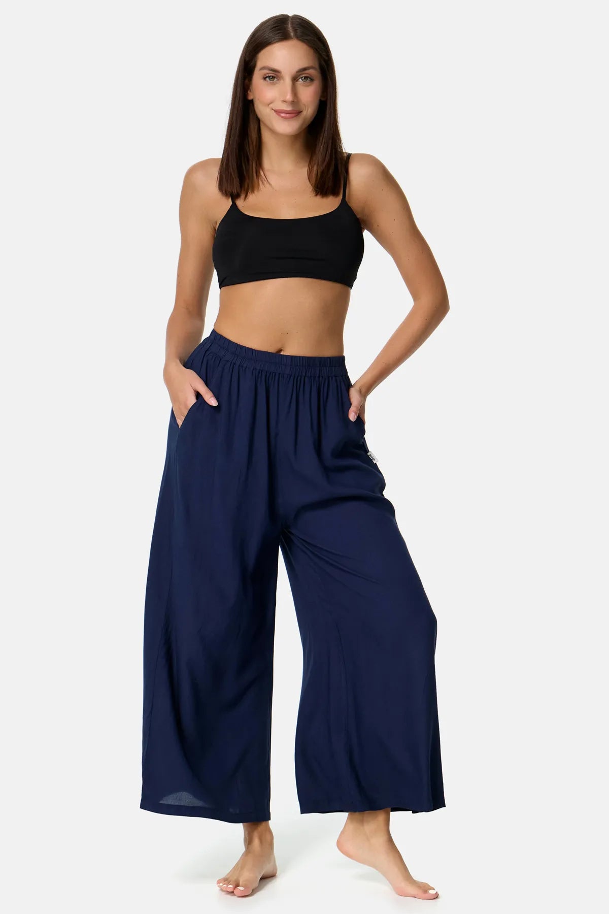 Jupe-culotte bleu foncé