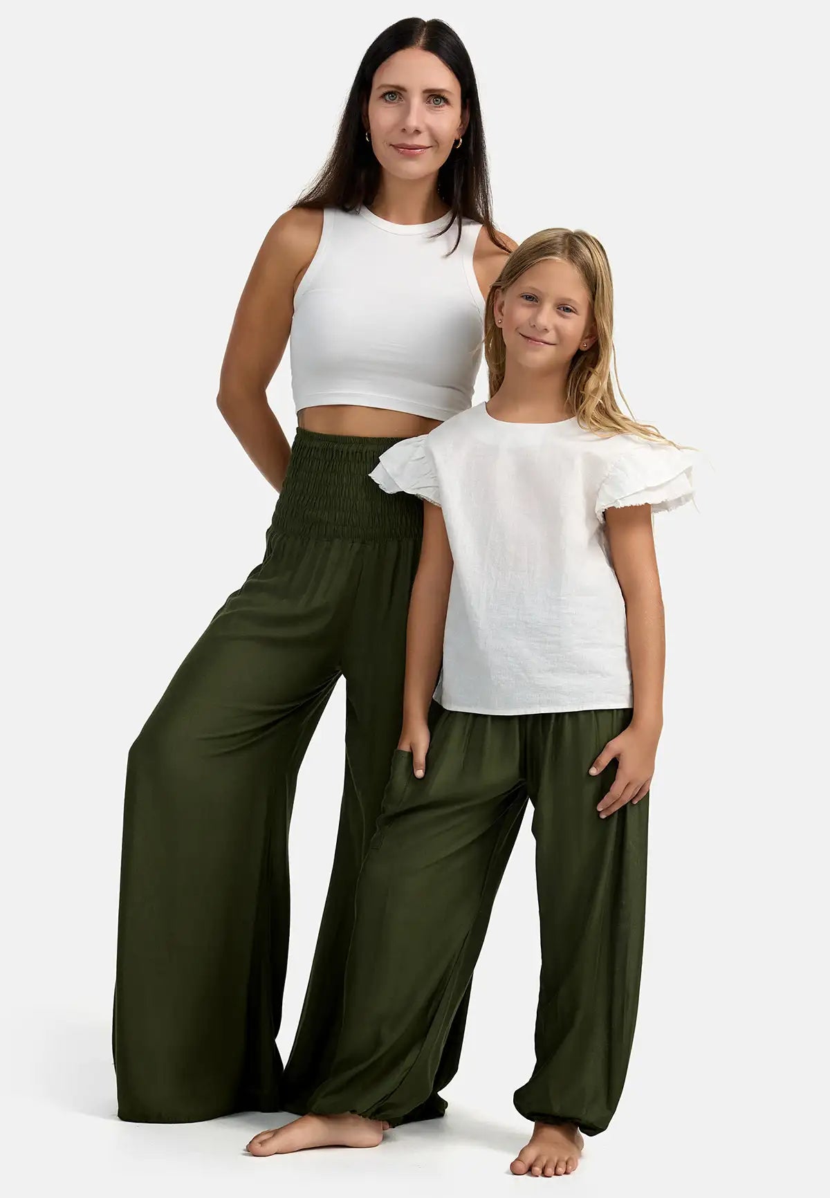 Sarouel enfant olive