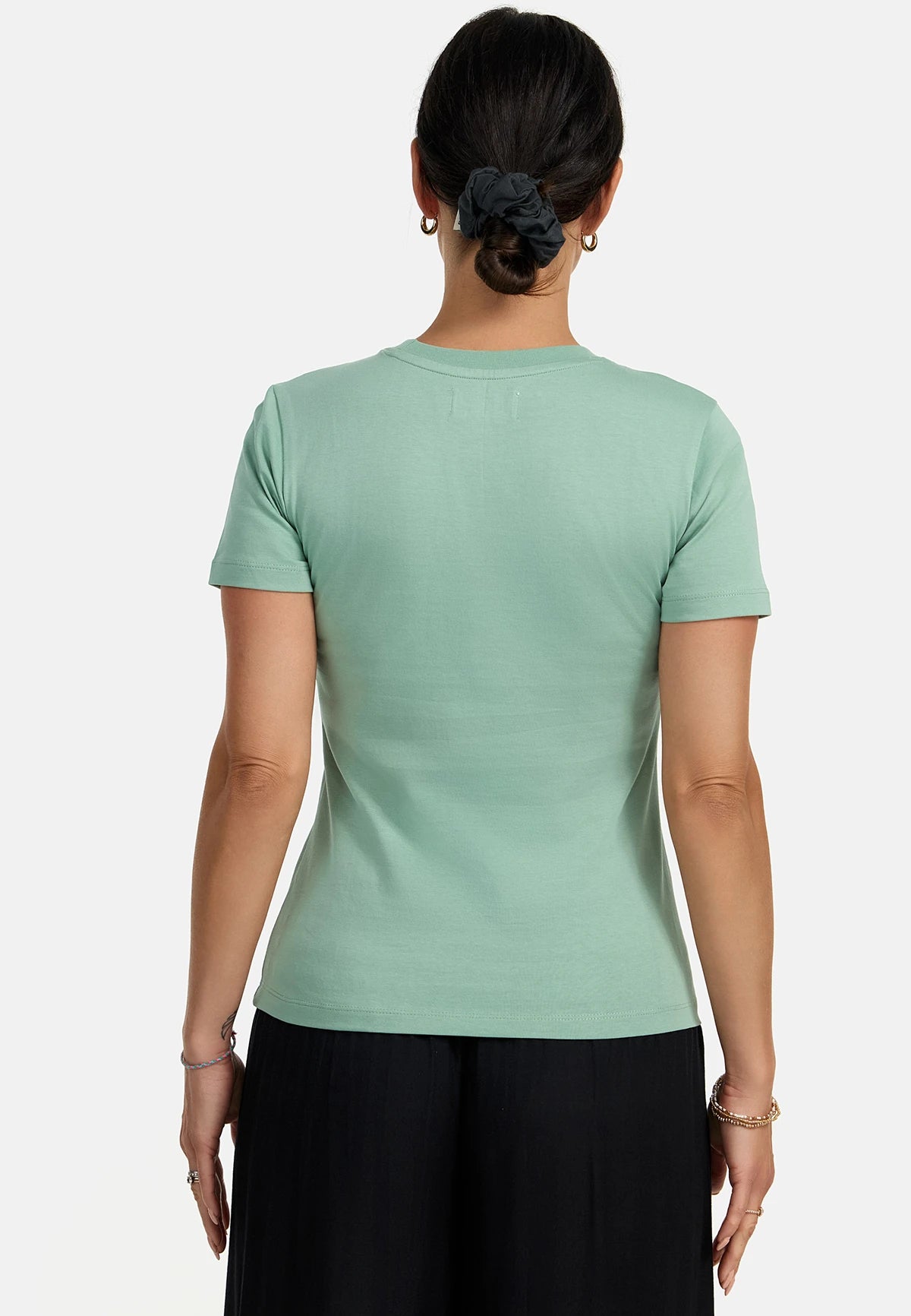 T-shirt ecologica verde salvia