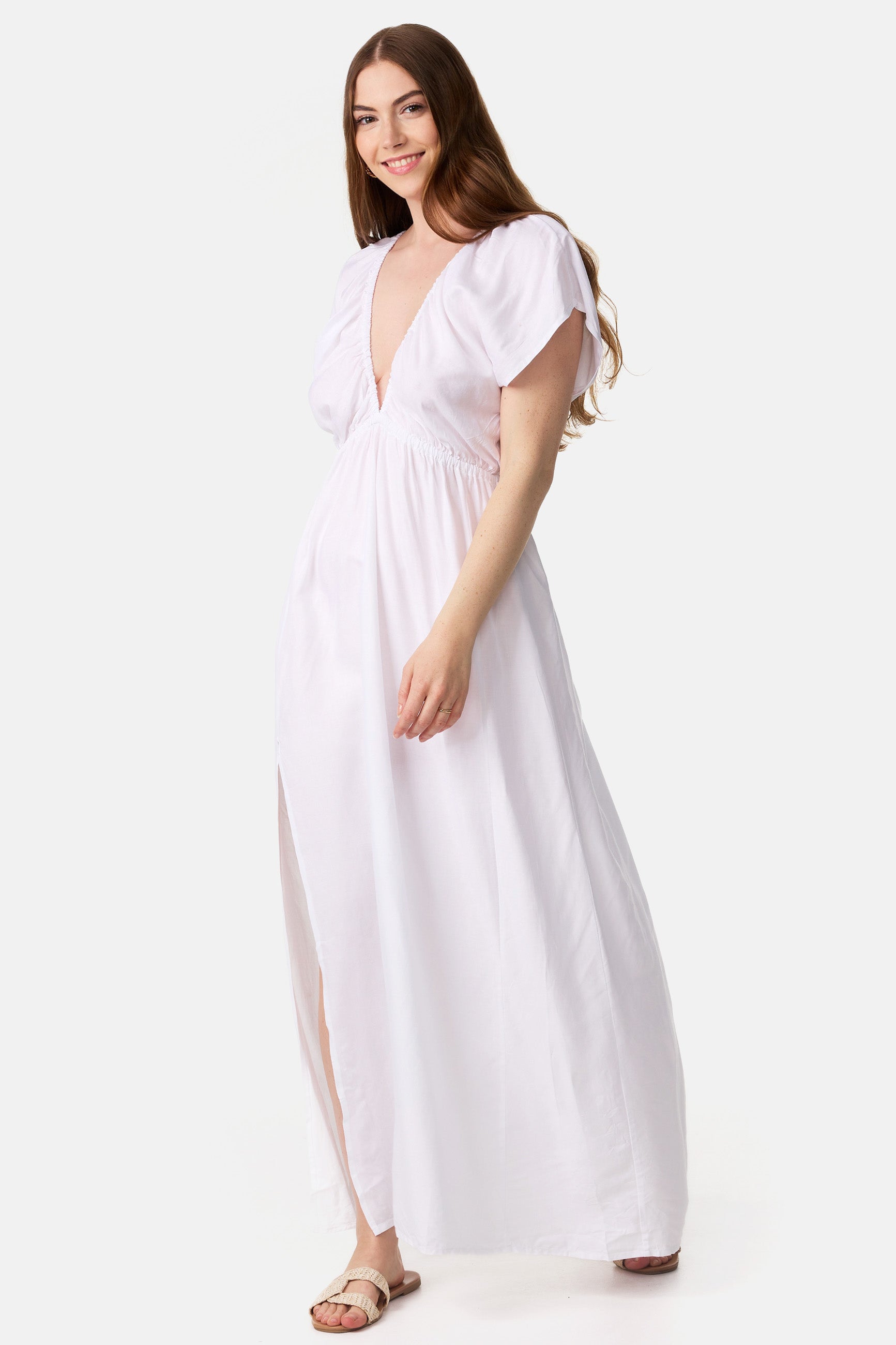 Robe longue blanche