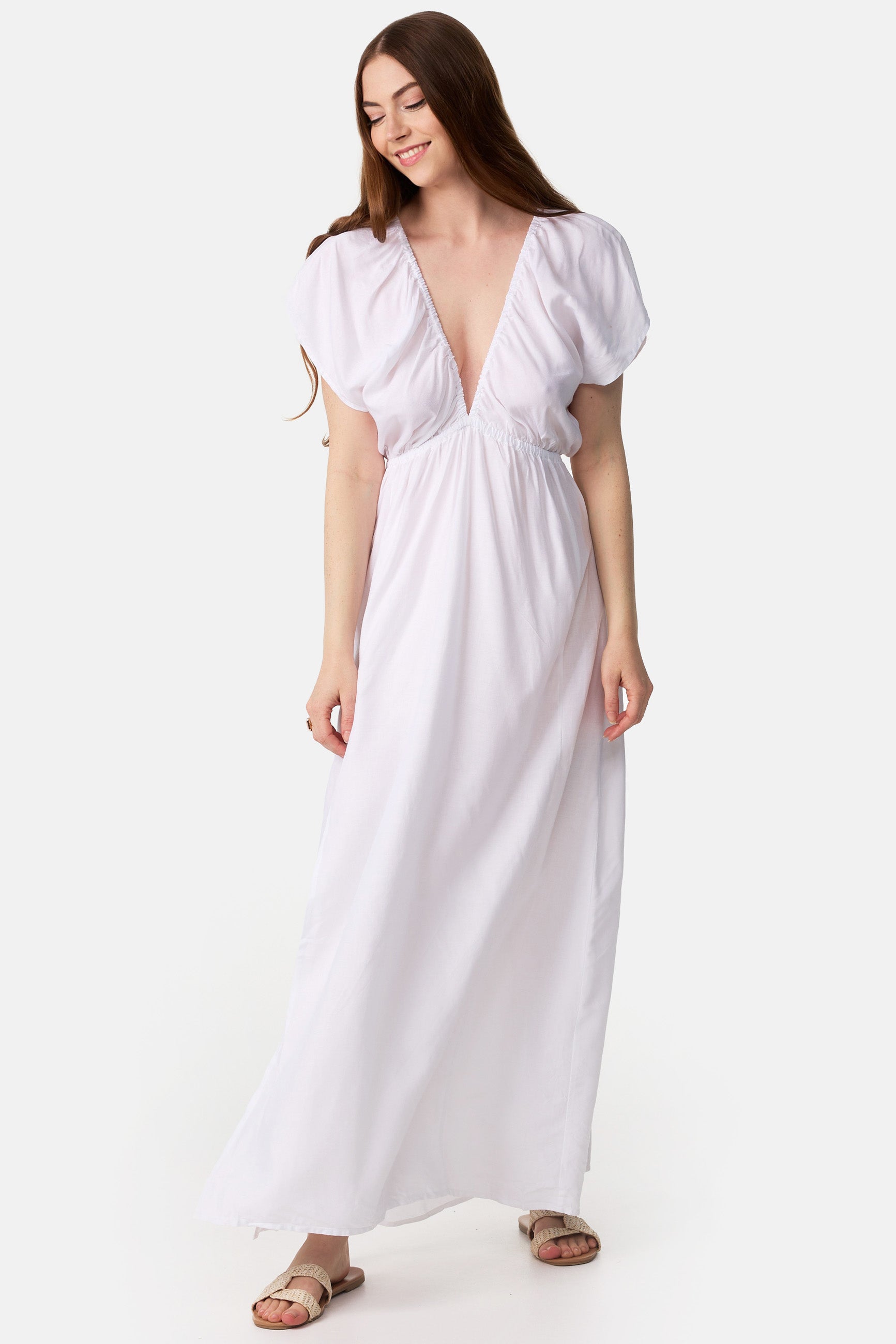 Robe longue blanche