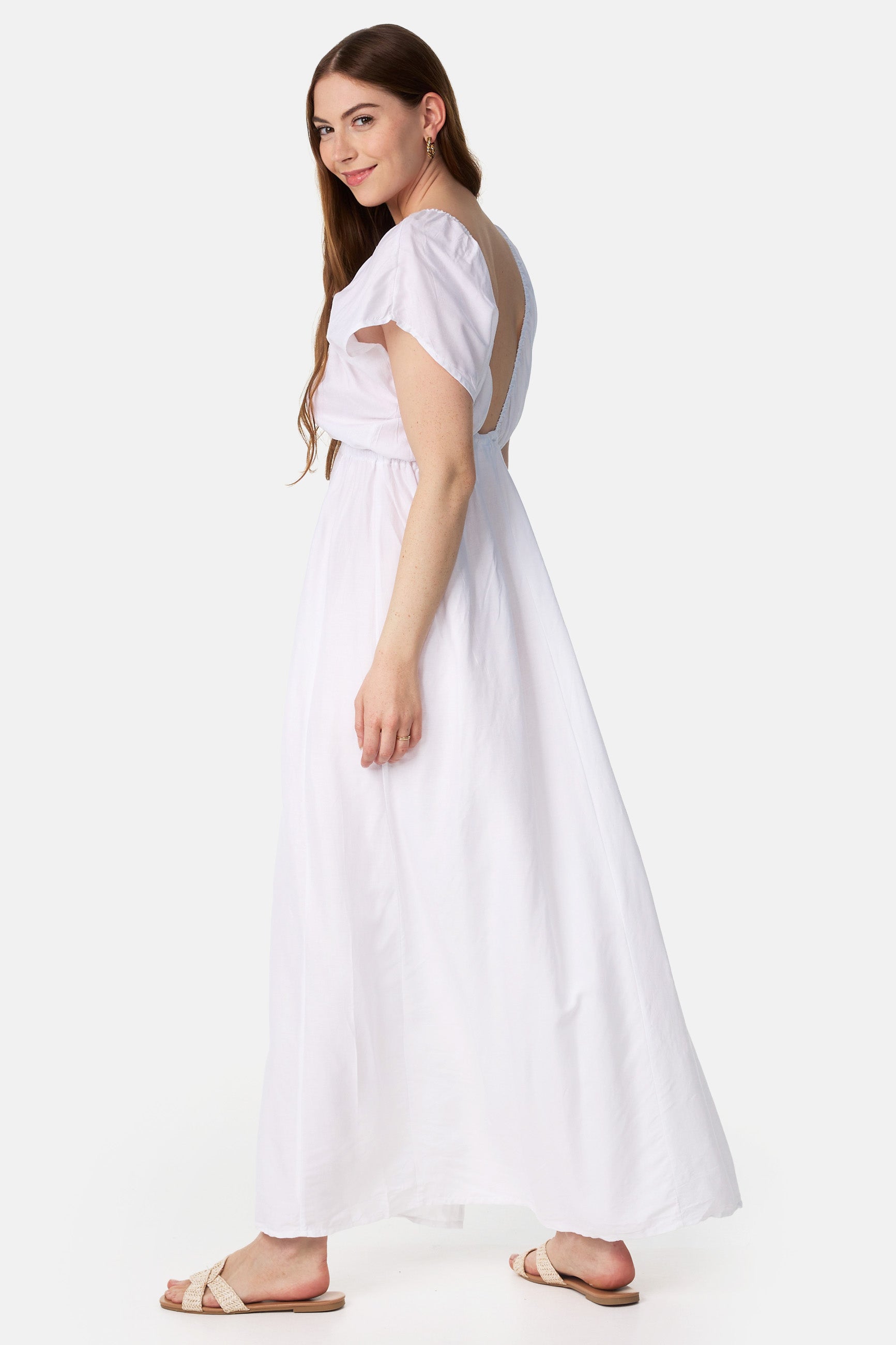 Robe longue blanche