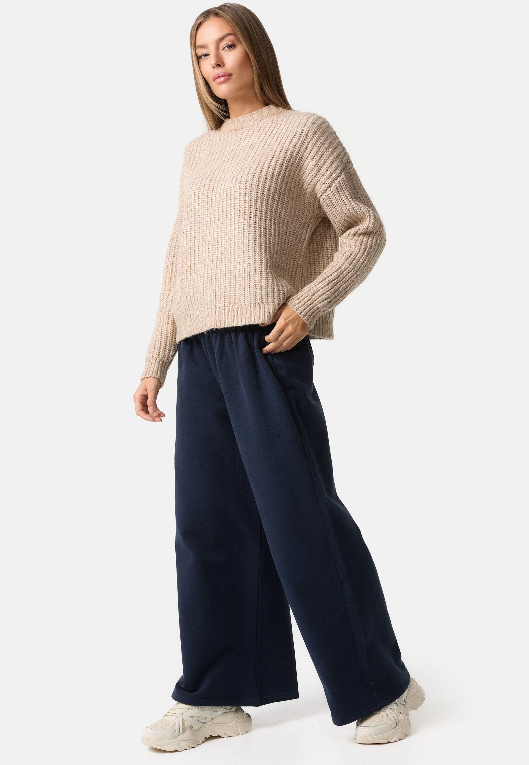 Roupa de estar quente Palazzo azul escuro