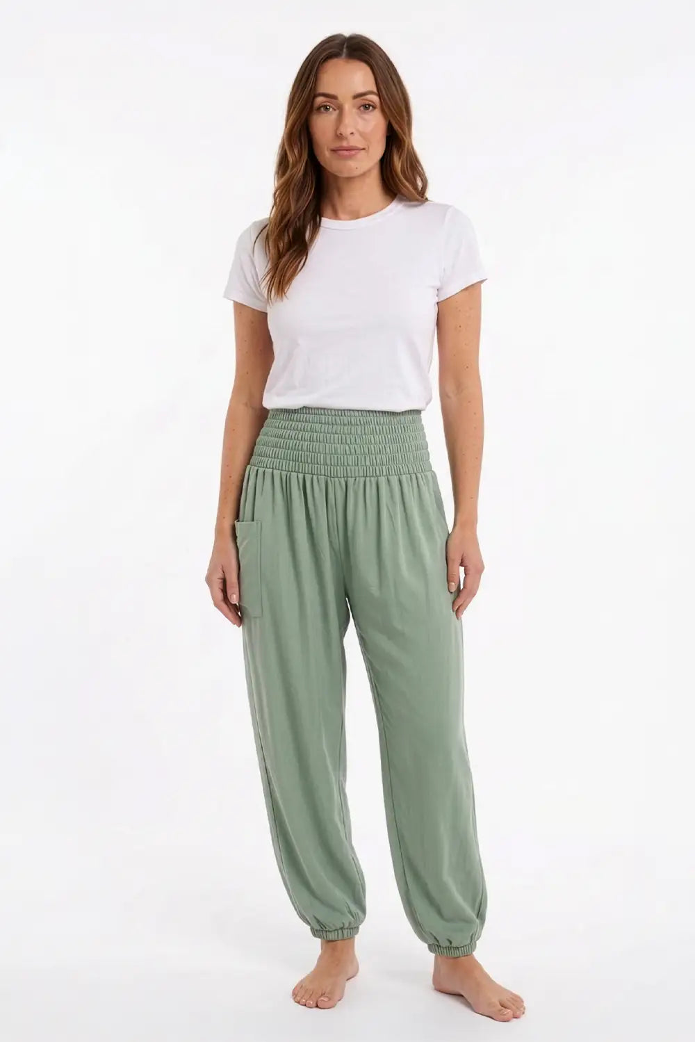 Harem Pants Sage Green Plus Size