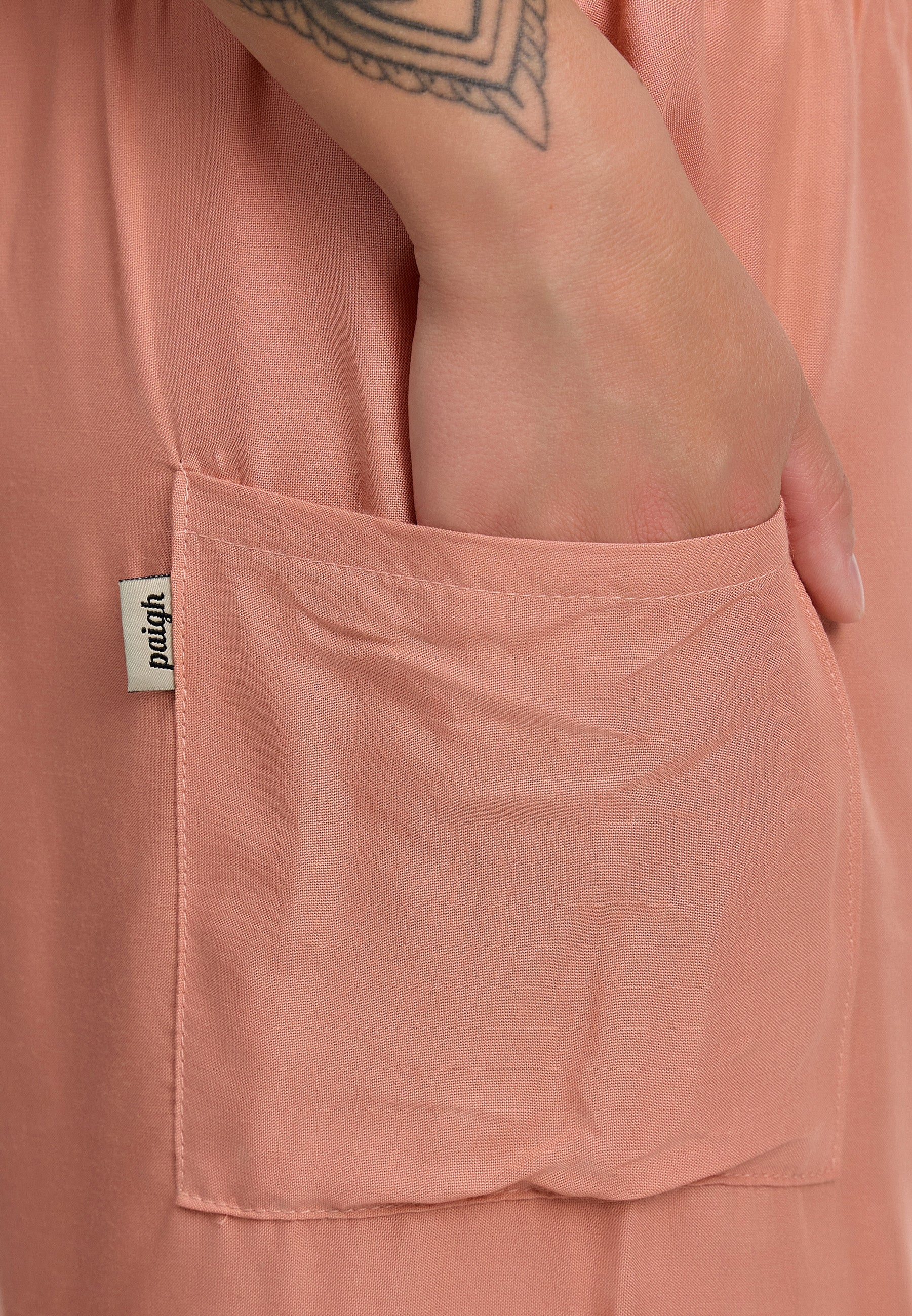 Sarouel vieux rose version courte