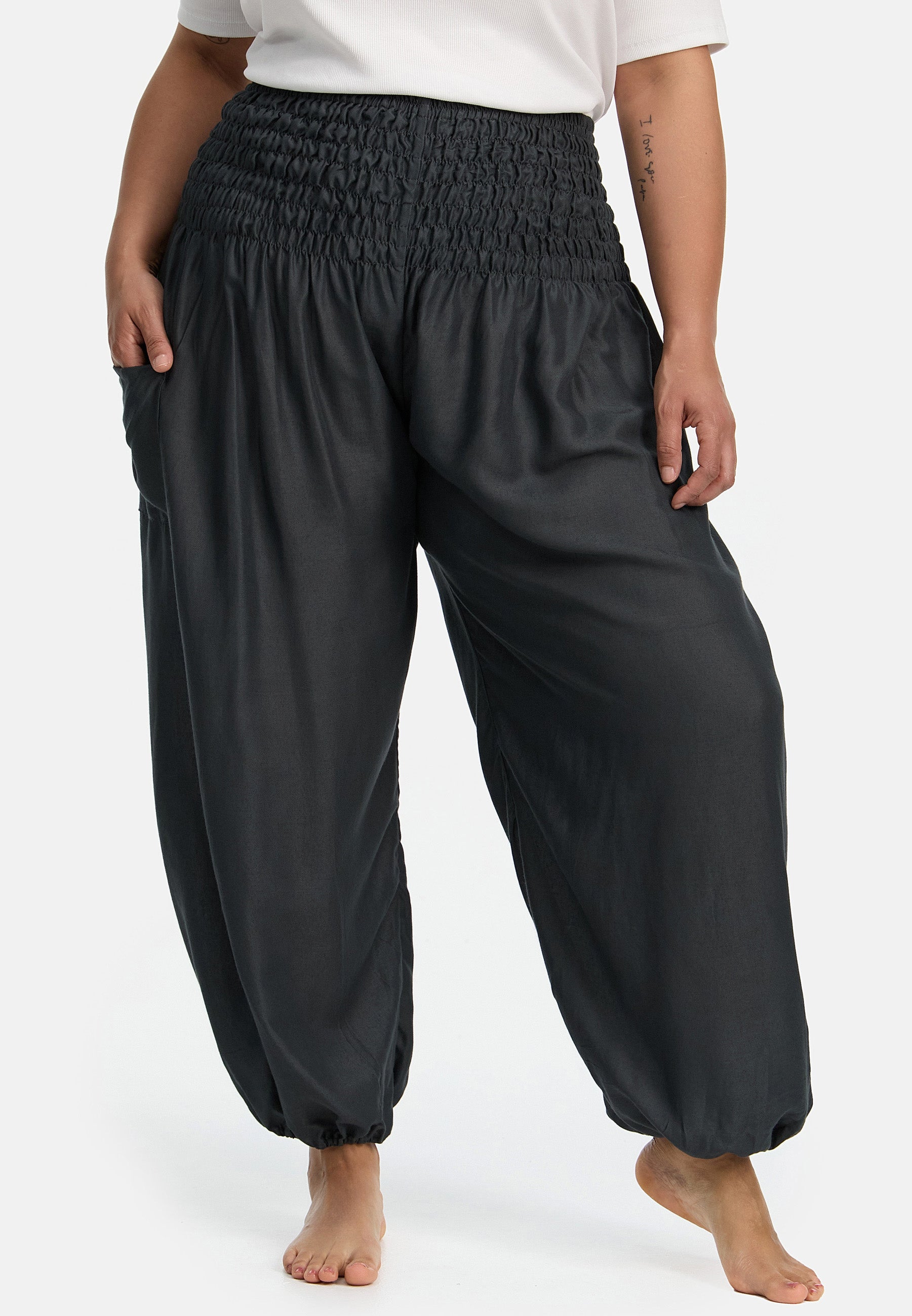 Sarouel anthracite grande taille