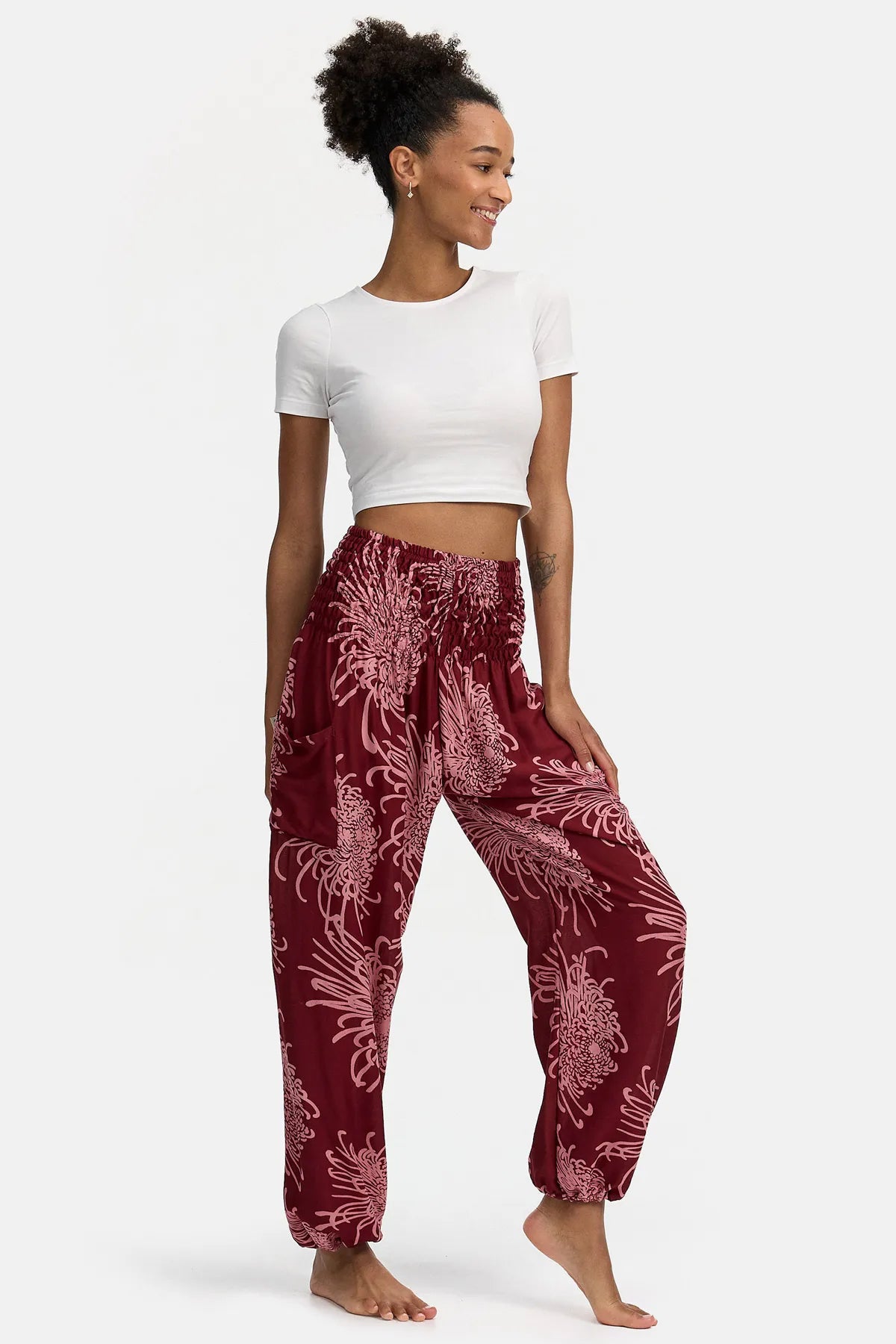 Sarouel Floral Beacon Bordeaux