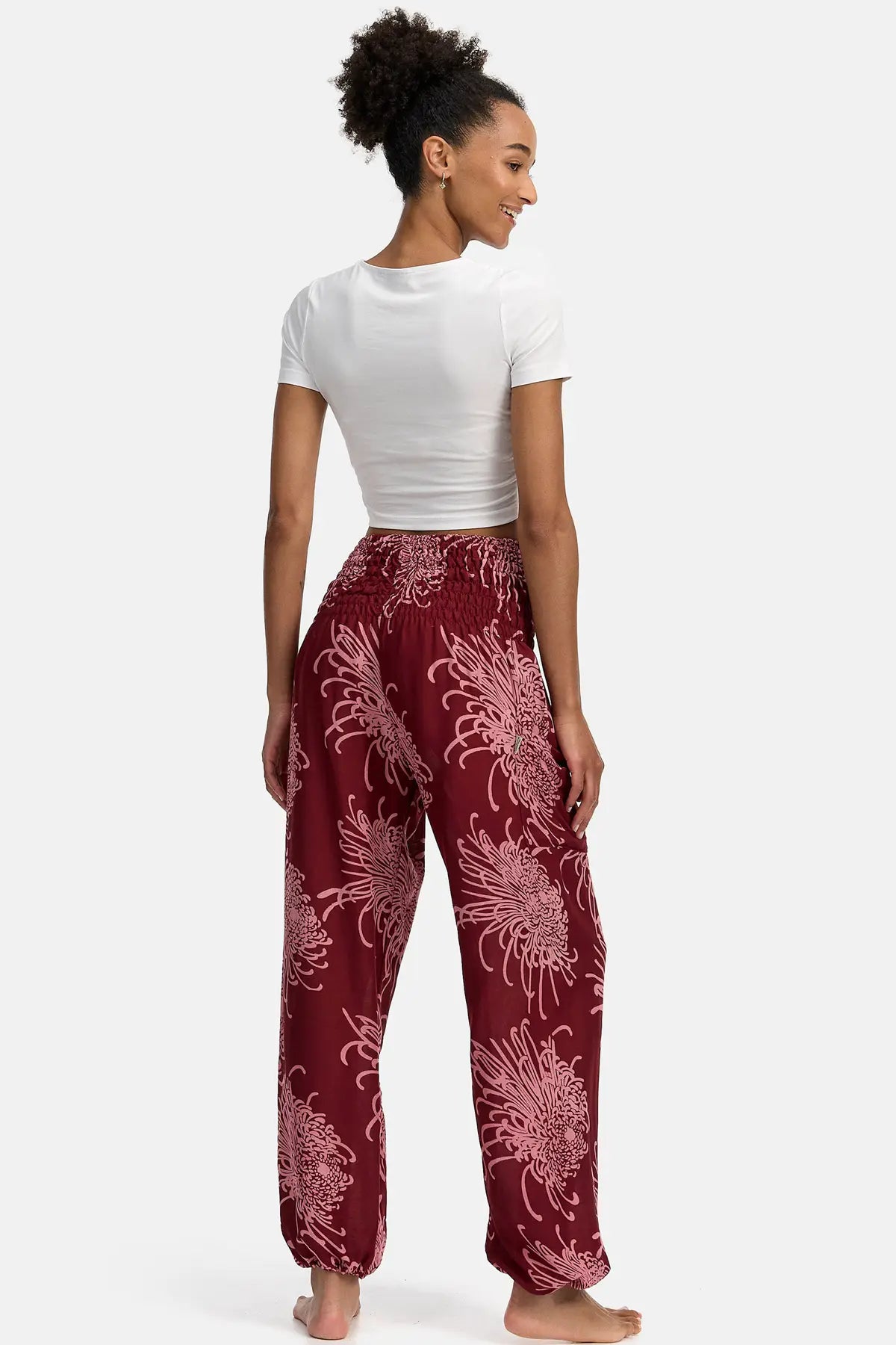 Sarouel Floral Beacon Bordeaux