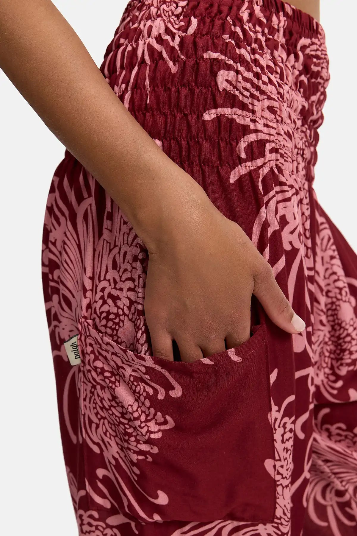 Sarouel Floral Beacon Bordeaux