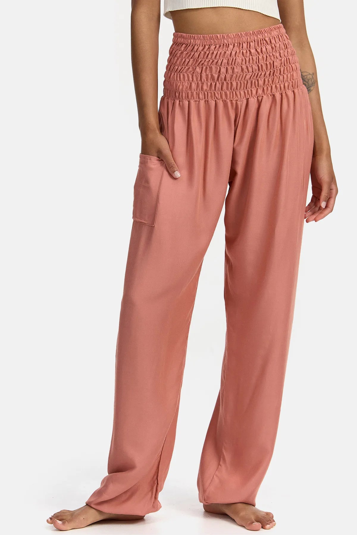 Sarouel vieux rose version longue