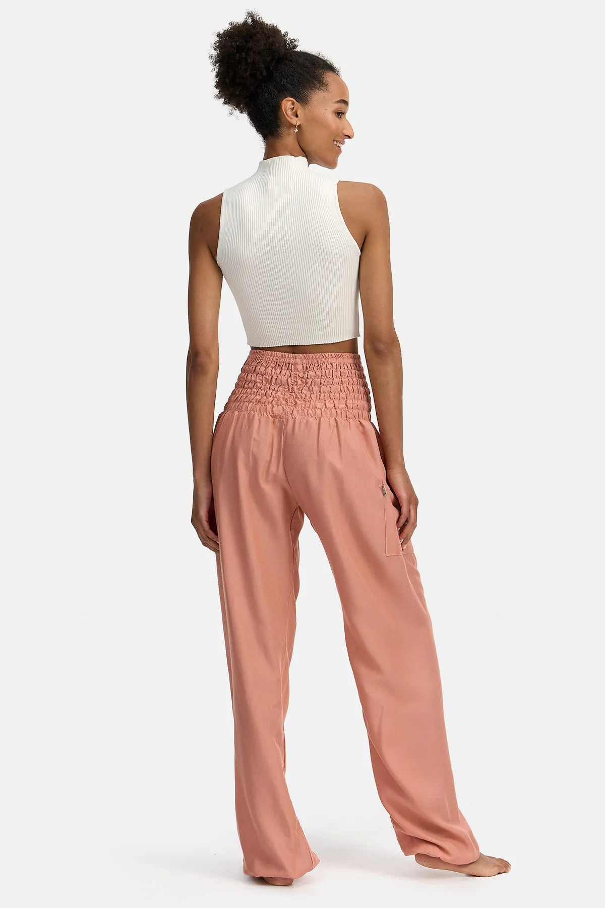Sarouel vieux rose version longue
