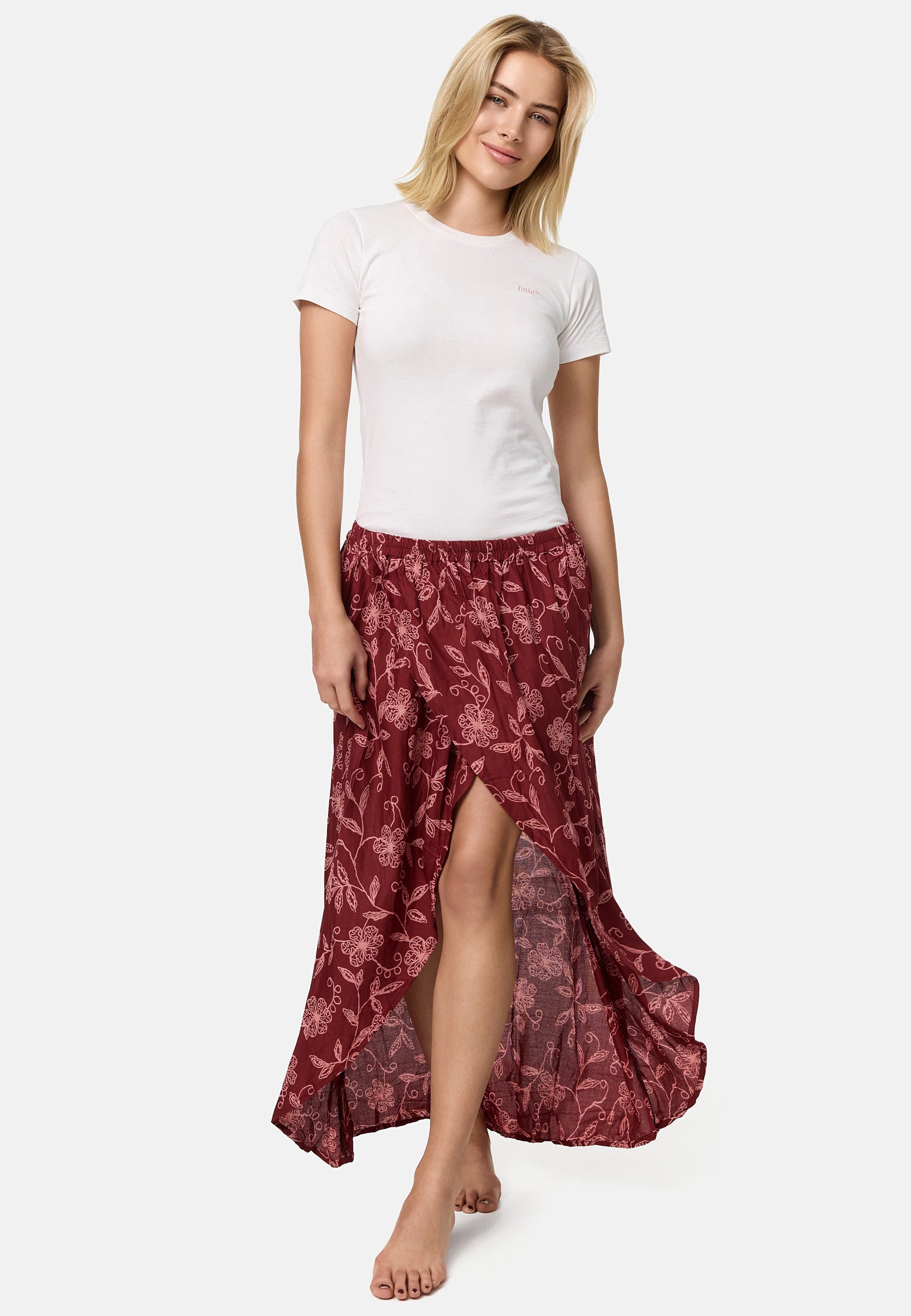 Jupe longue fleurs sauvages