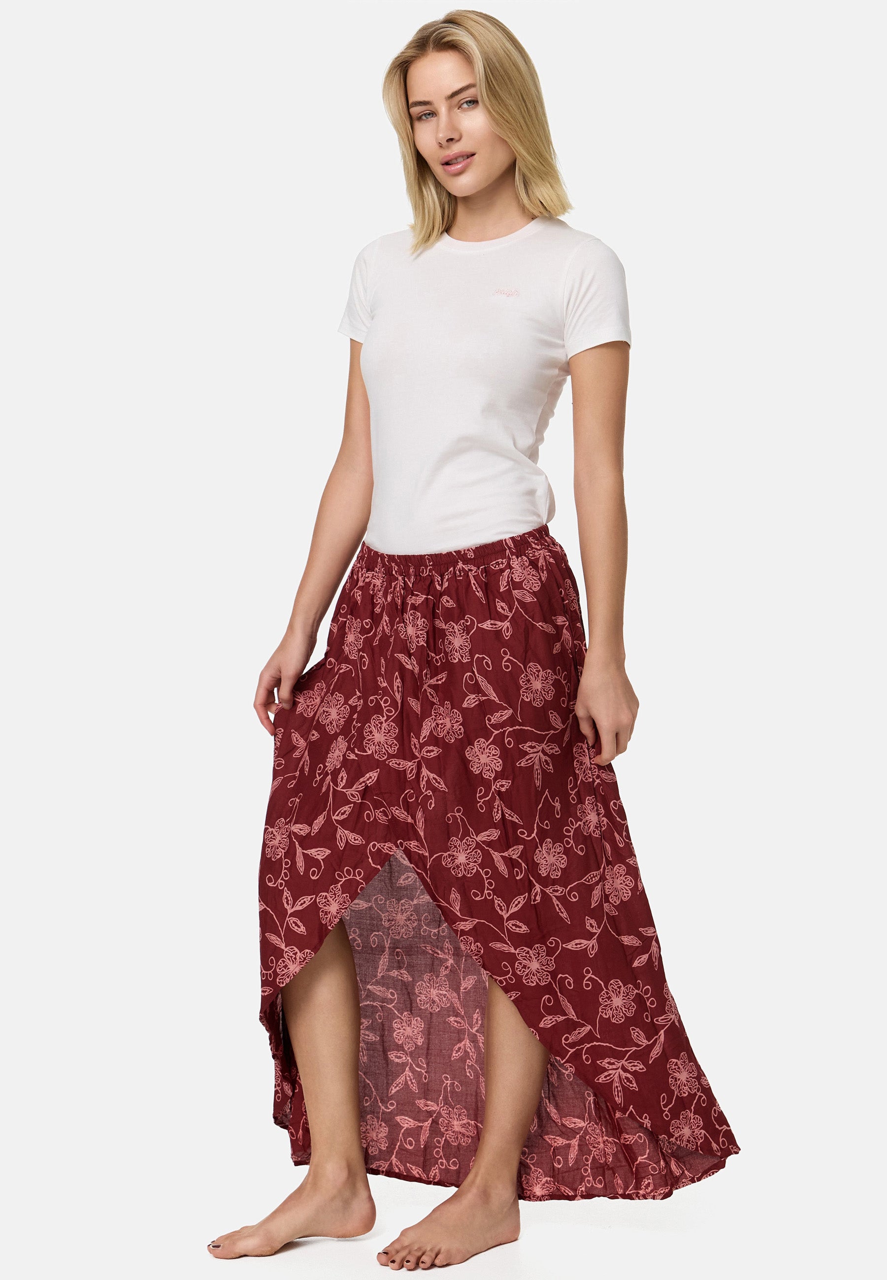 Jupe longue fleurs sauvages