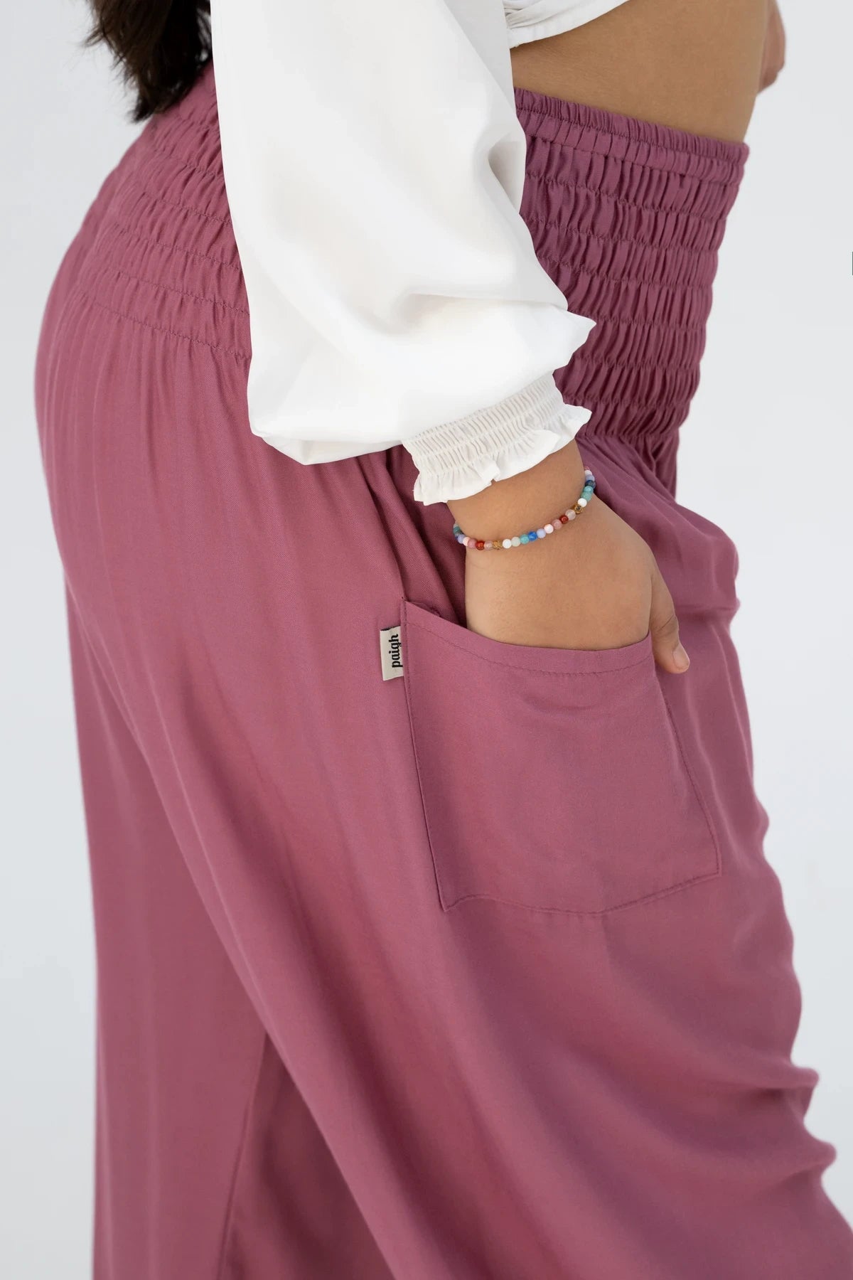 Sarouel rouge framboise grande taille